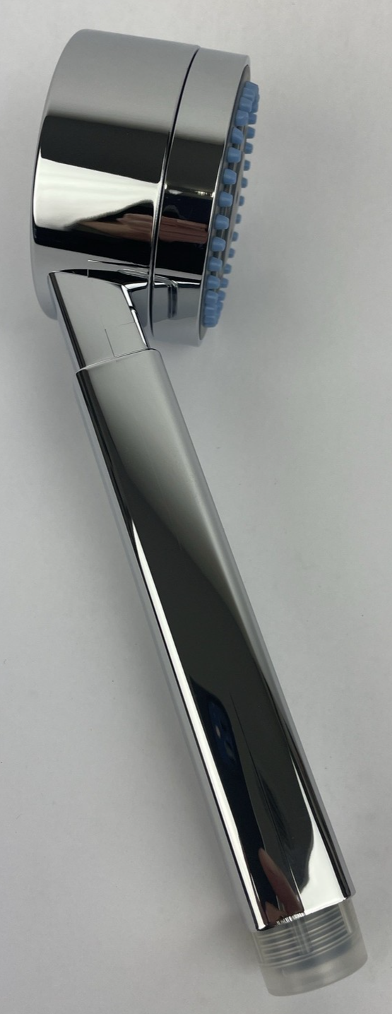 Aquabrass multifunction chrome hand shower with brass hose and five spray settings