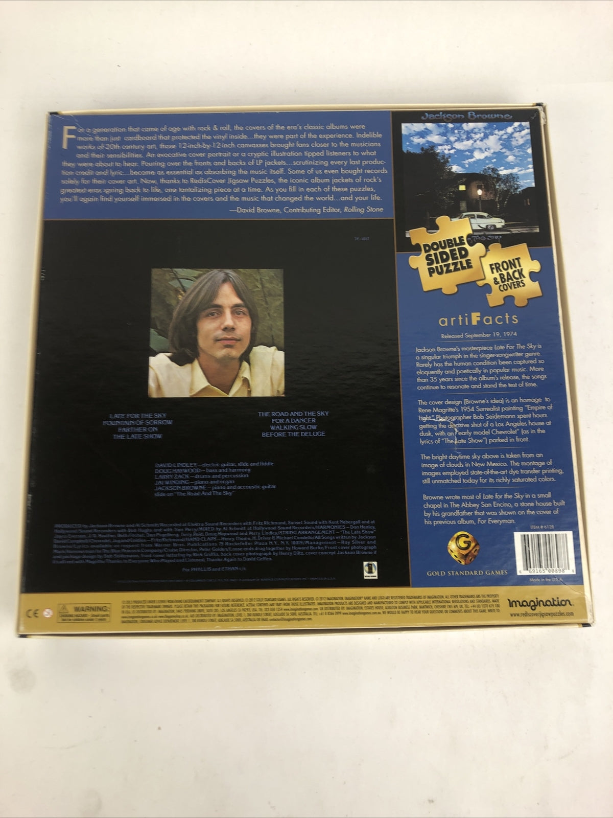 Classic Album Cover Jackson Browne Late for the Sky Sealed 300 pc Jigsaw Puzzle