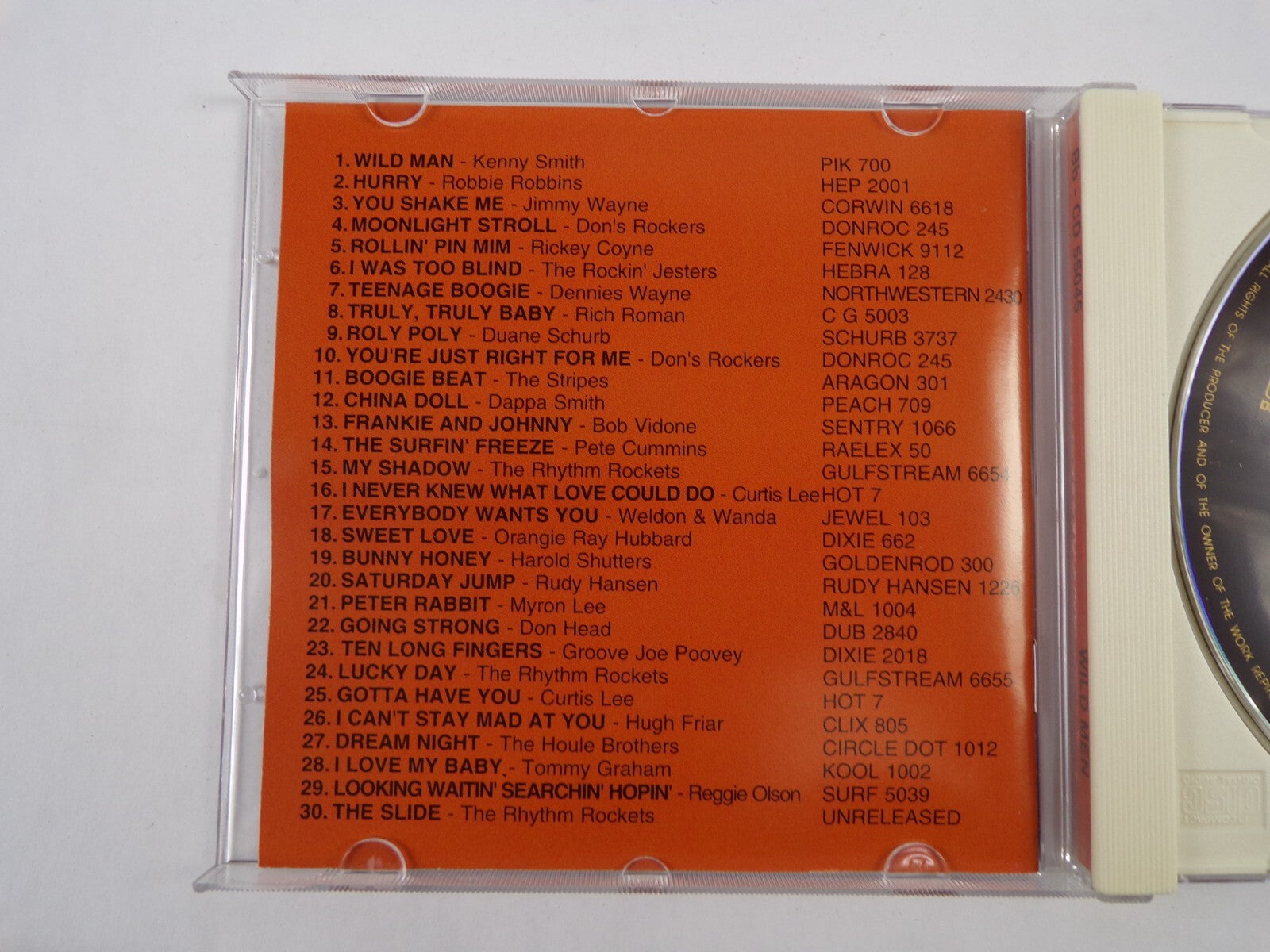 Wild Man Moonlight Stroll I Was Too Blind Boogie Beat The Surfin Freeze CD #18