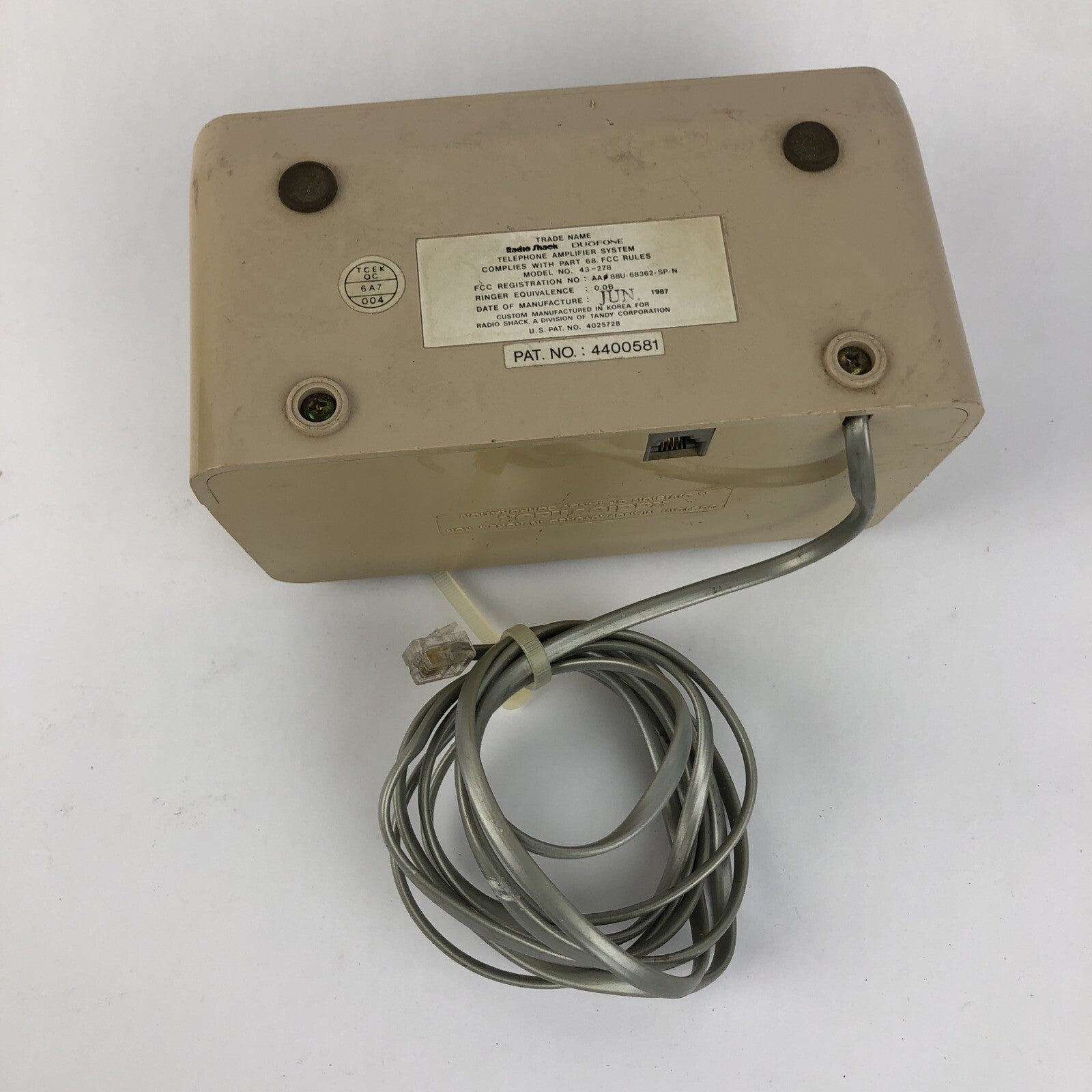 Rare RadioShack Radio Shack Duofone Electronic Telephone Amplifier 43-278 - LOOK