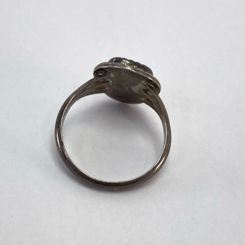 Navajo Native American Mother of Pearl 925 Sterling Silver Ring Size 7 Vintage