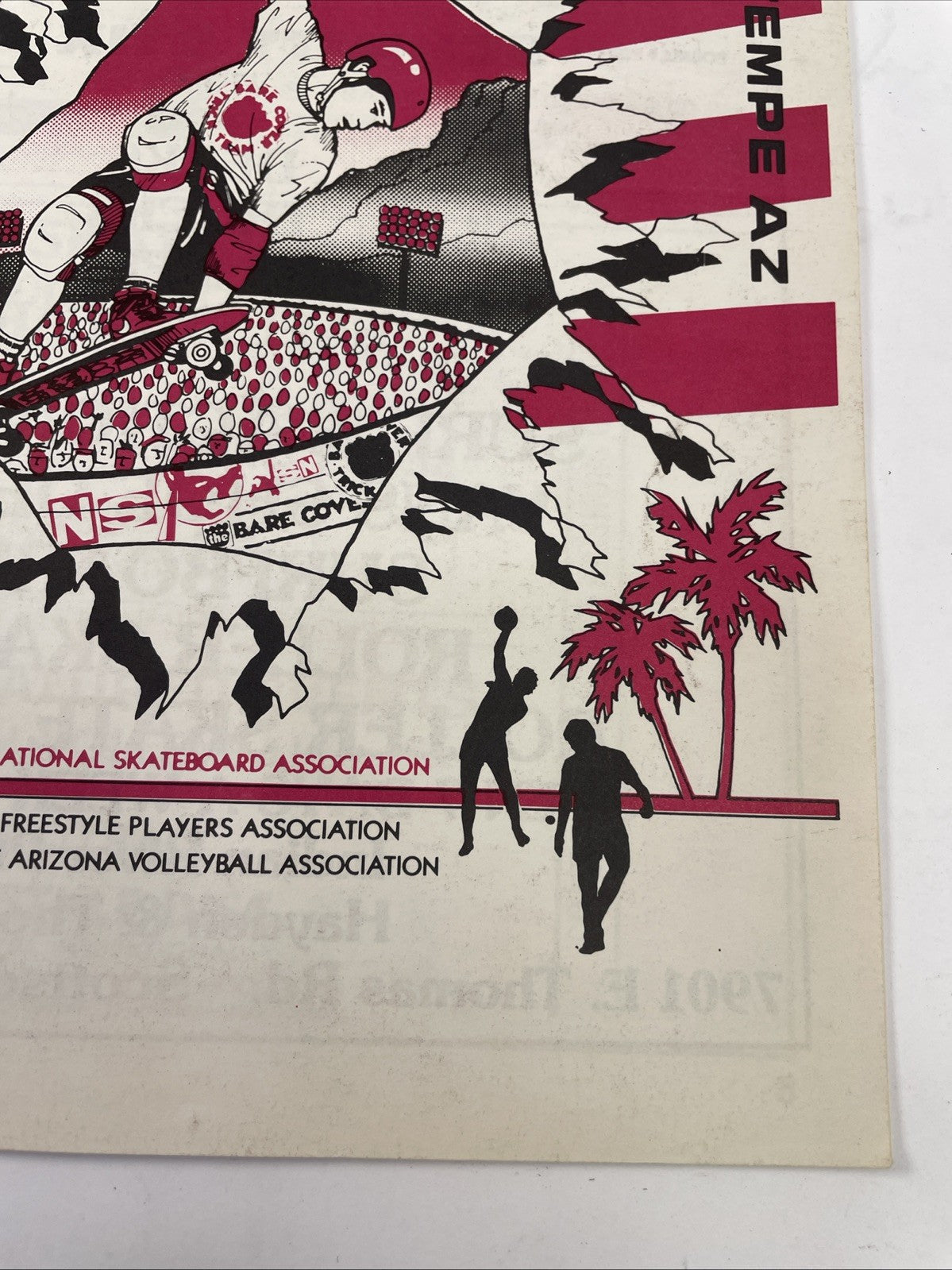 Bare Cover " Festival of Sports " NSA Skateboarding Skateboard Contest Program
