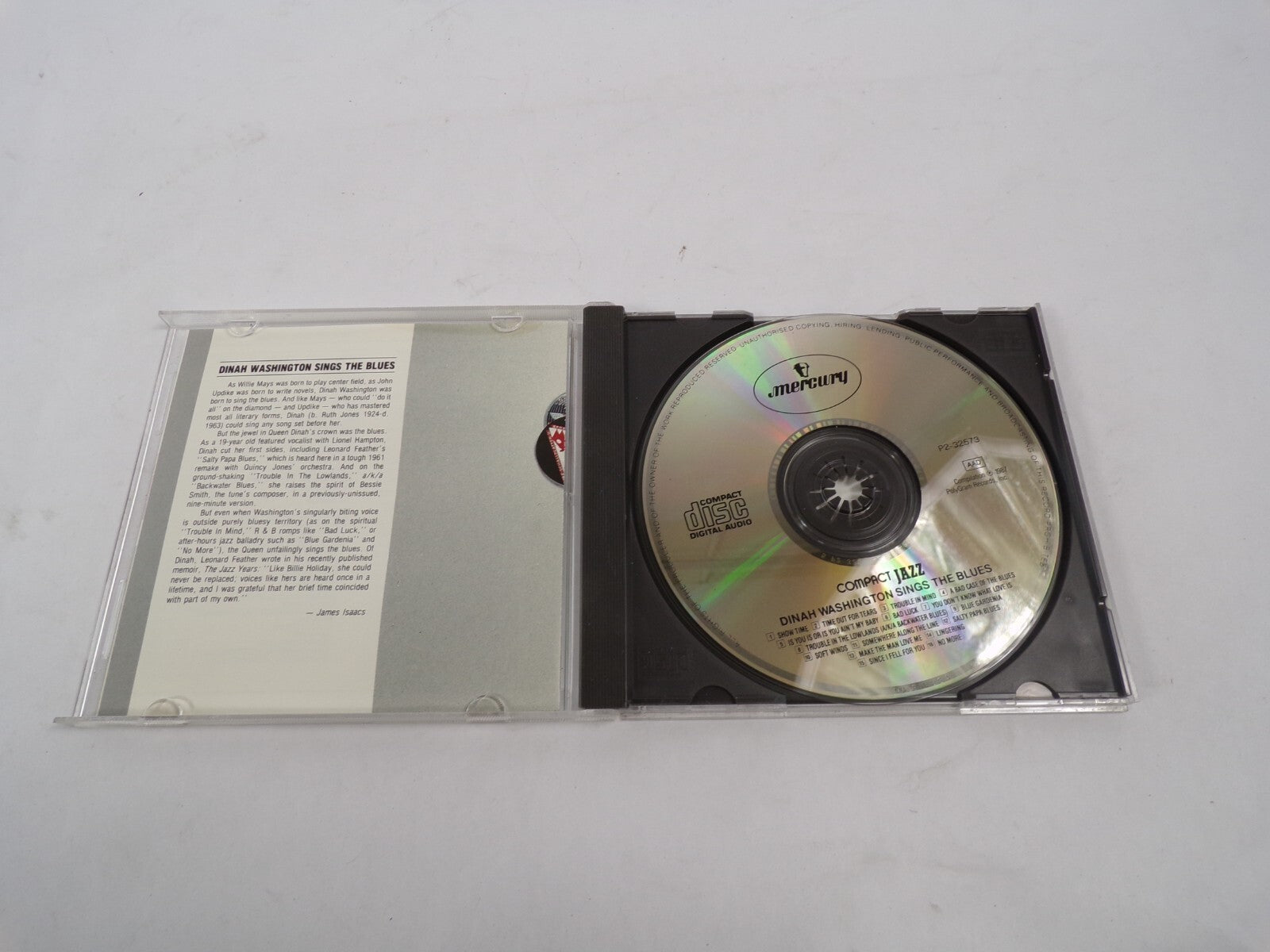 Compact Jazz Dinah Washington Sings The Blues Show Time Trouble In Mind #CD29