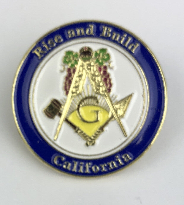 Lot of 8 Masonic Free Mason Knight Templar RARE California Lapel Pins -  LOOK