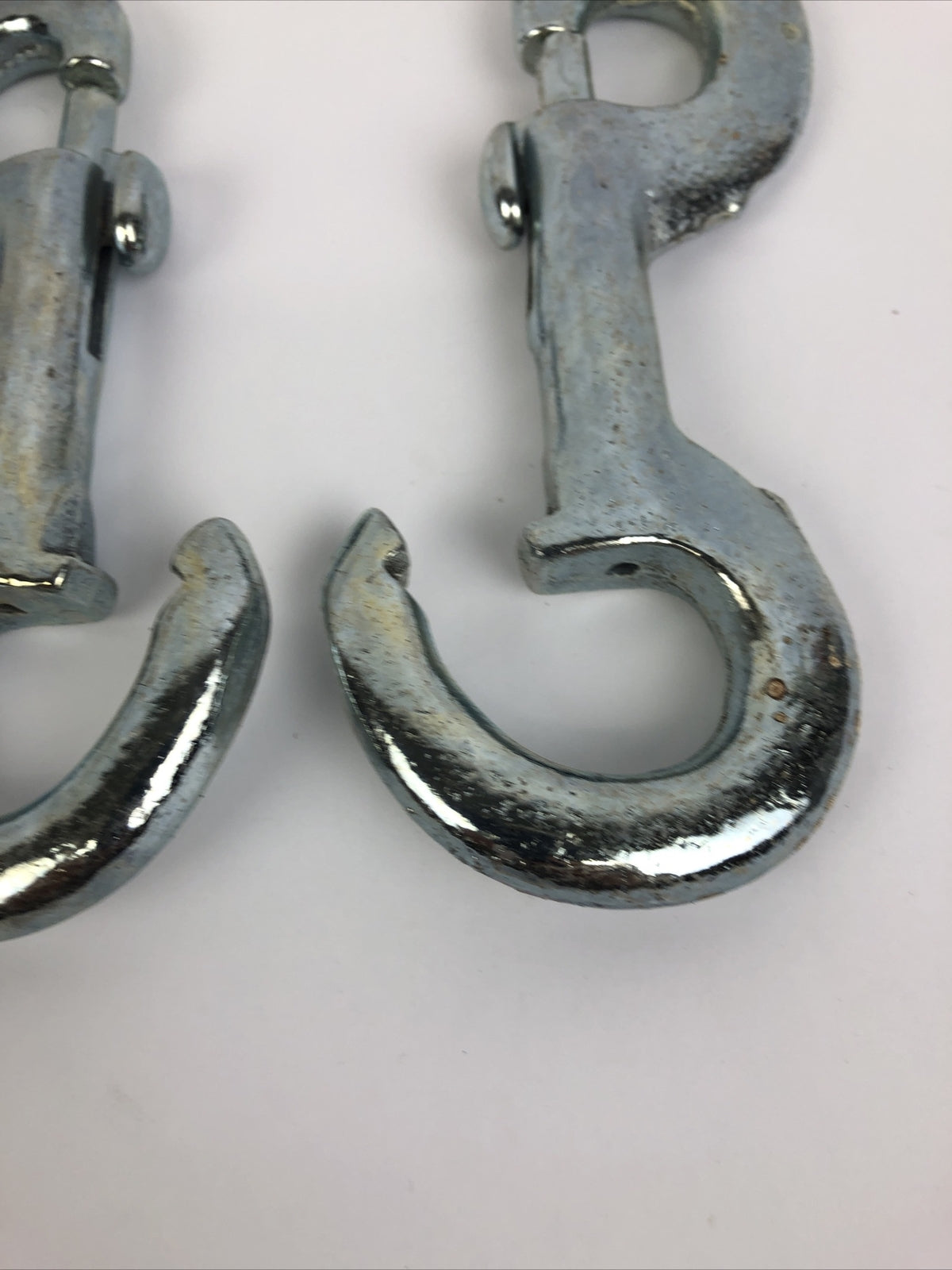 Lot of 2 x Campbell Chain T7601471 3/4" Rigid Zinc Open Eye Bolt Snap, #251