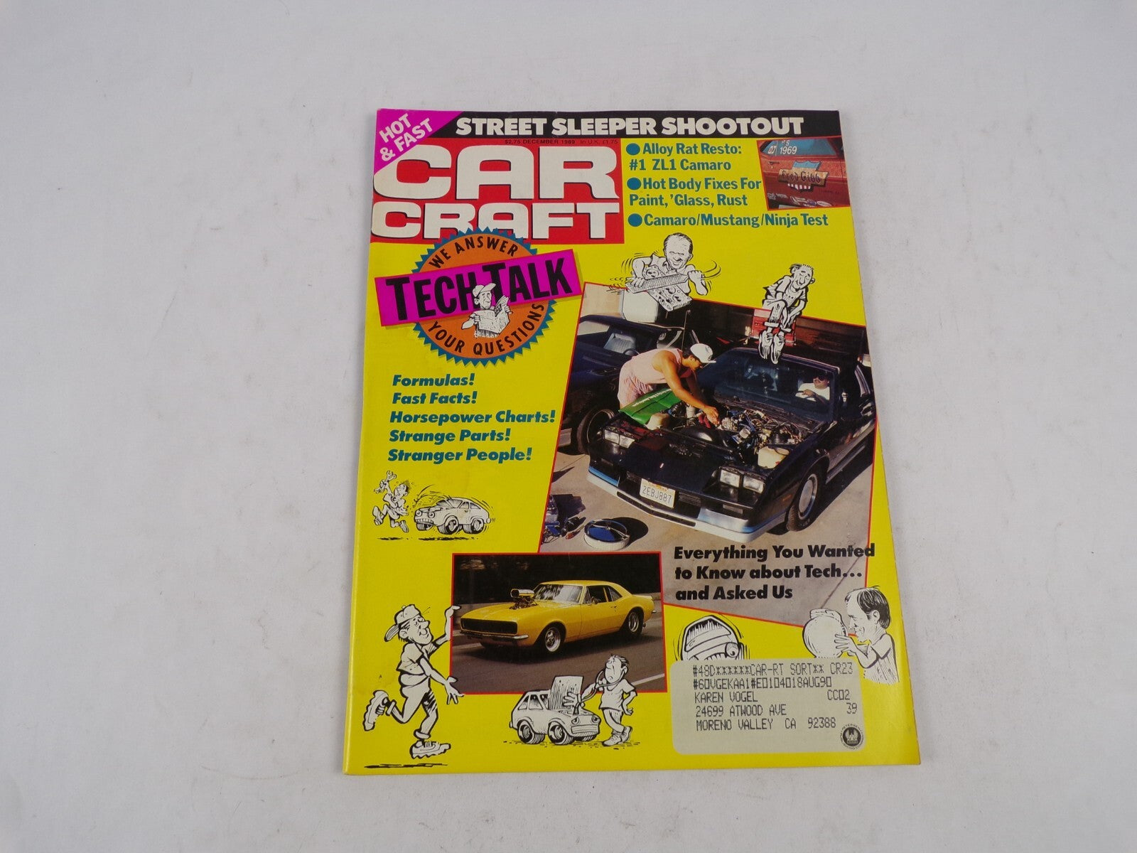 December 1989 Car Craft Street Sleeper Shootout Alloy Rat Resto: #1 ZL1 Camaro