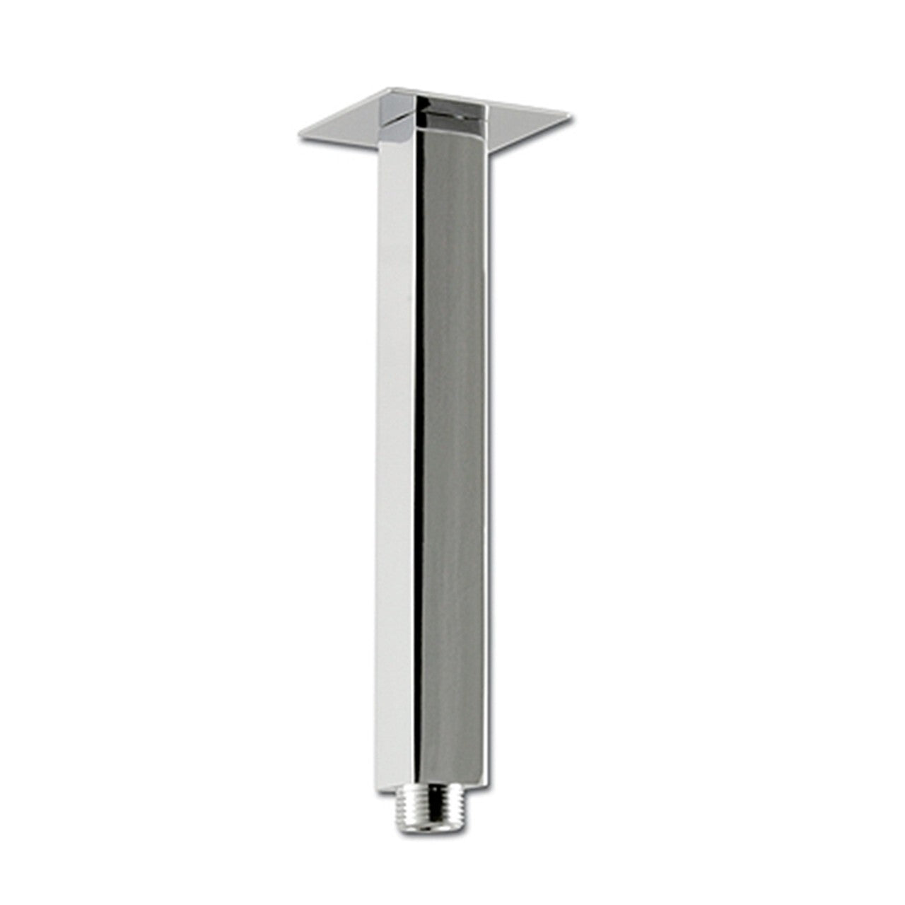 Rubi RBDVC8NN brushed nickel square vertical shower arm for rainfall shower systems