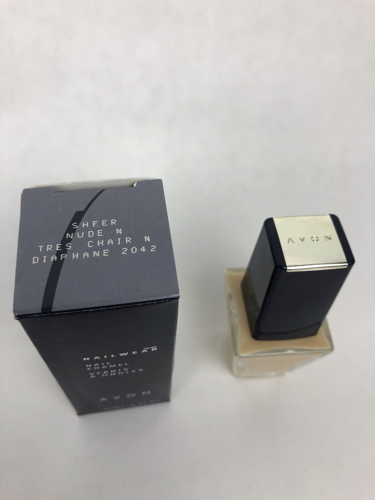 NOS AVON NAILWEAR NAIL ENAMEL SHEER NUDE .4 FL. OZ. - FSTSHP- *1