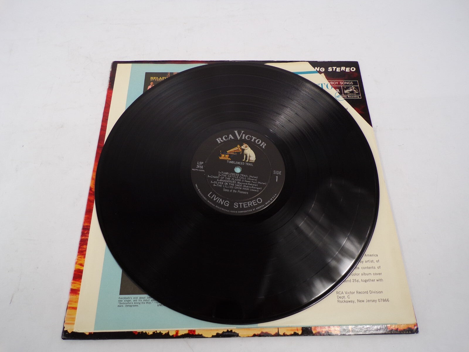 Tumbleweed Trail Sons of The Pioneers Living Stereo by Neely Plumb Vinyl Record