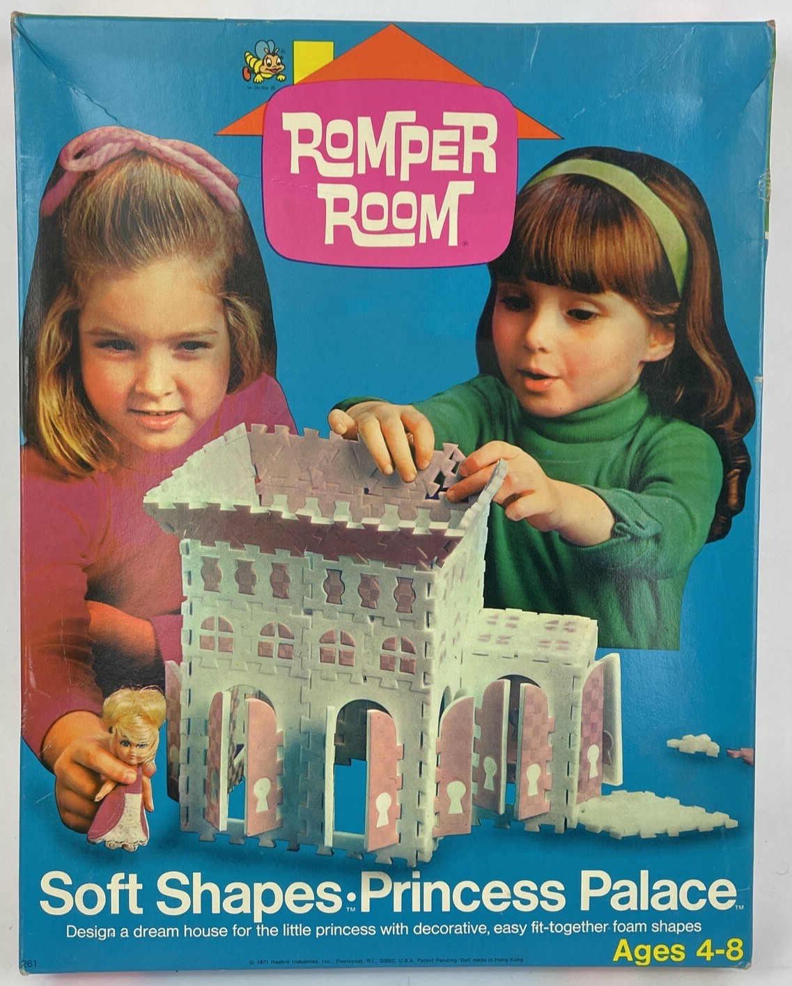 Vintage Romper Room  Soft Shapes * Princess Palace Design and Building Set RARE