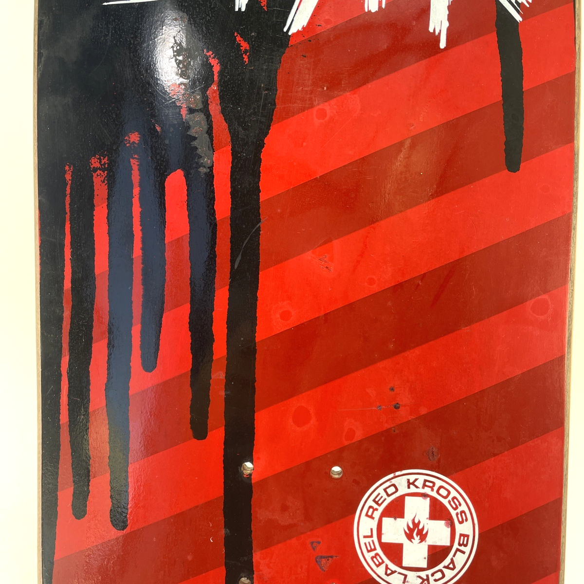 Vintage Black Label Skateboards RED KROSS Duane Peters Skateboard USA MADE NOS