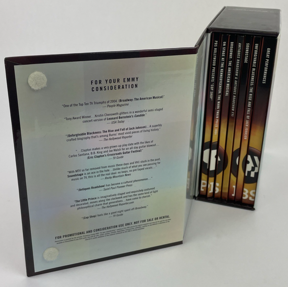PBS 2005 EMMY AWARDS "FOR YOUR EMMY CONSIDERATION" 7 DVD BOX SET w. ERIC CLAPTON