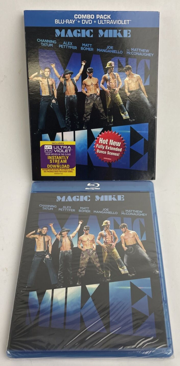 NEW Magic Mike (Blu-ray + DVD + Digital Copy, 2012, 2-Disc Set w Slipcover) LOOK