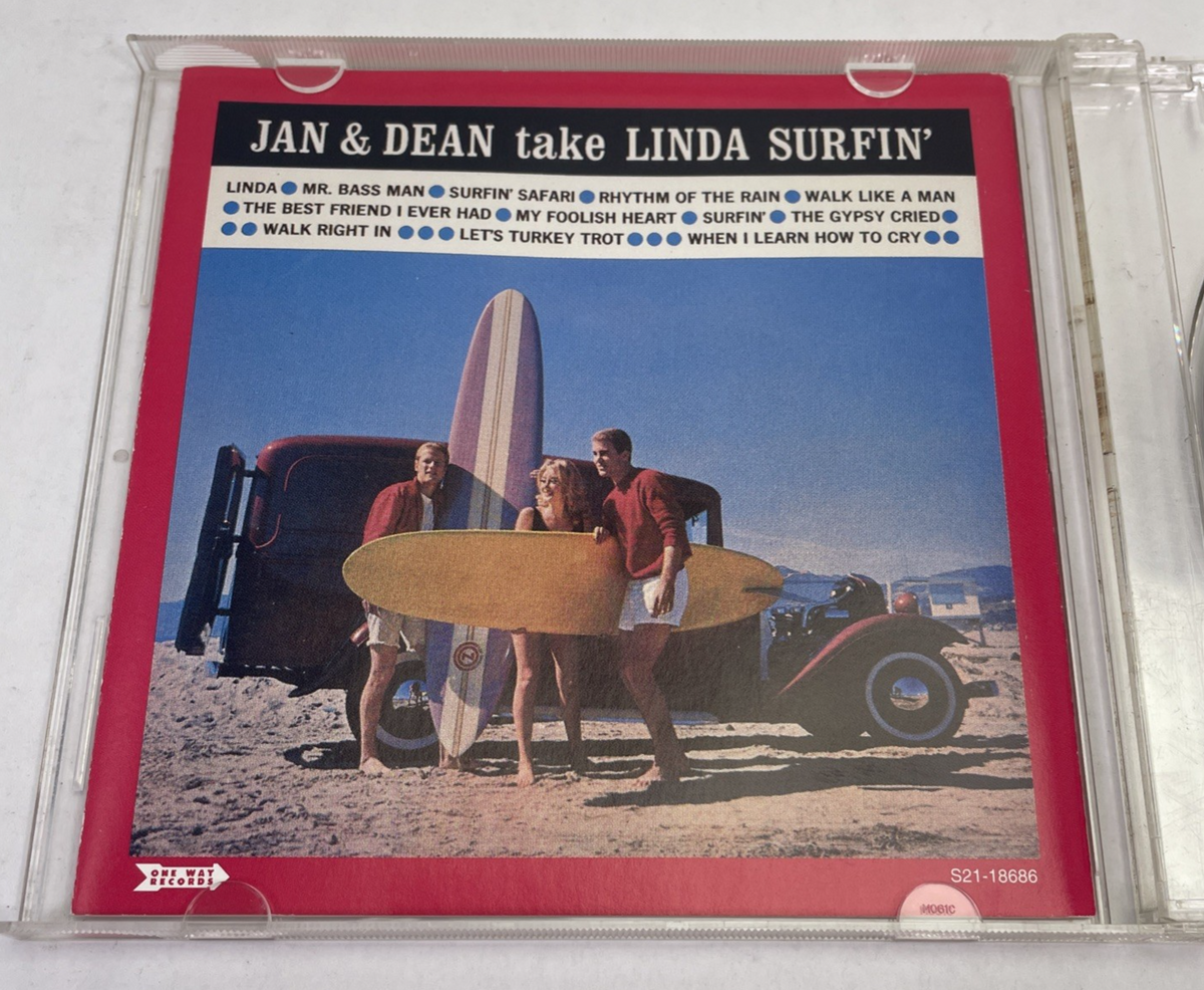 Jan & Dean 2 LP's on 1 Audio CD : "Take Linda Surfing" & "Ride the Wild Surf"
