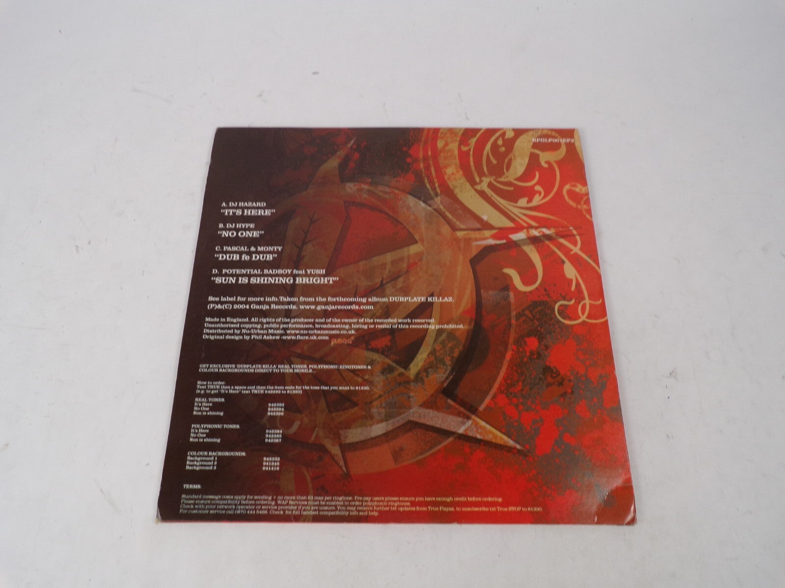 DPK EP2 DJ Hazard "it's Here" DJ Hype "No One" Pascal & Monty Vinyl Record