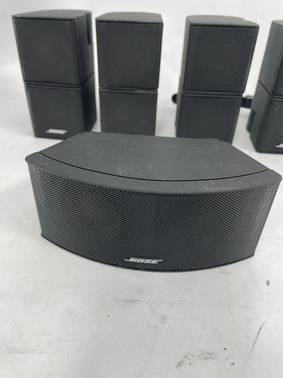 Bose Lifestyle Jewel Mini Double Cube Speakers, Acoustimass : SET of 5 BLACK