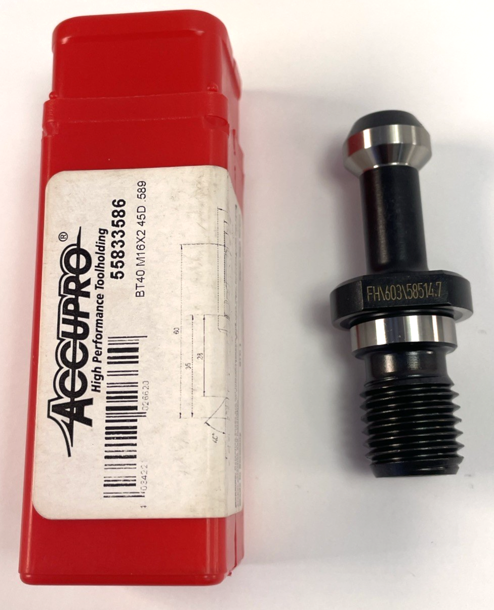 ACCUPRO 55833586 M16X2 Style C BT40 High Torque Retention Knob 45D .589