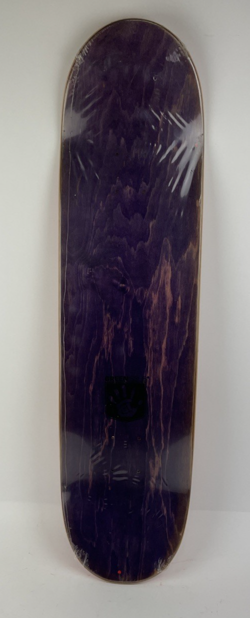 GREEN ISSUE Skateboards Black Fist Militant Products Skateboard Deck 8.5" - LOOK