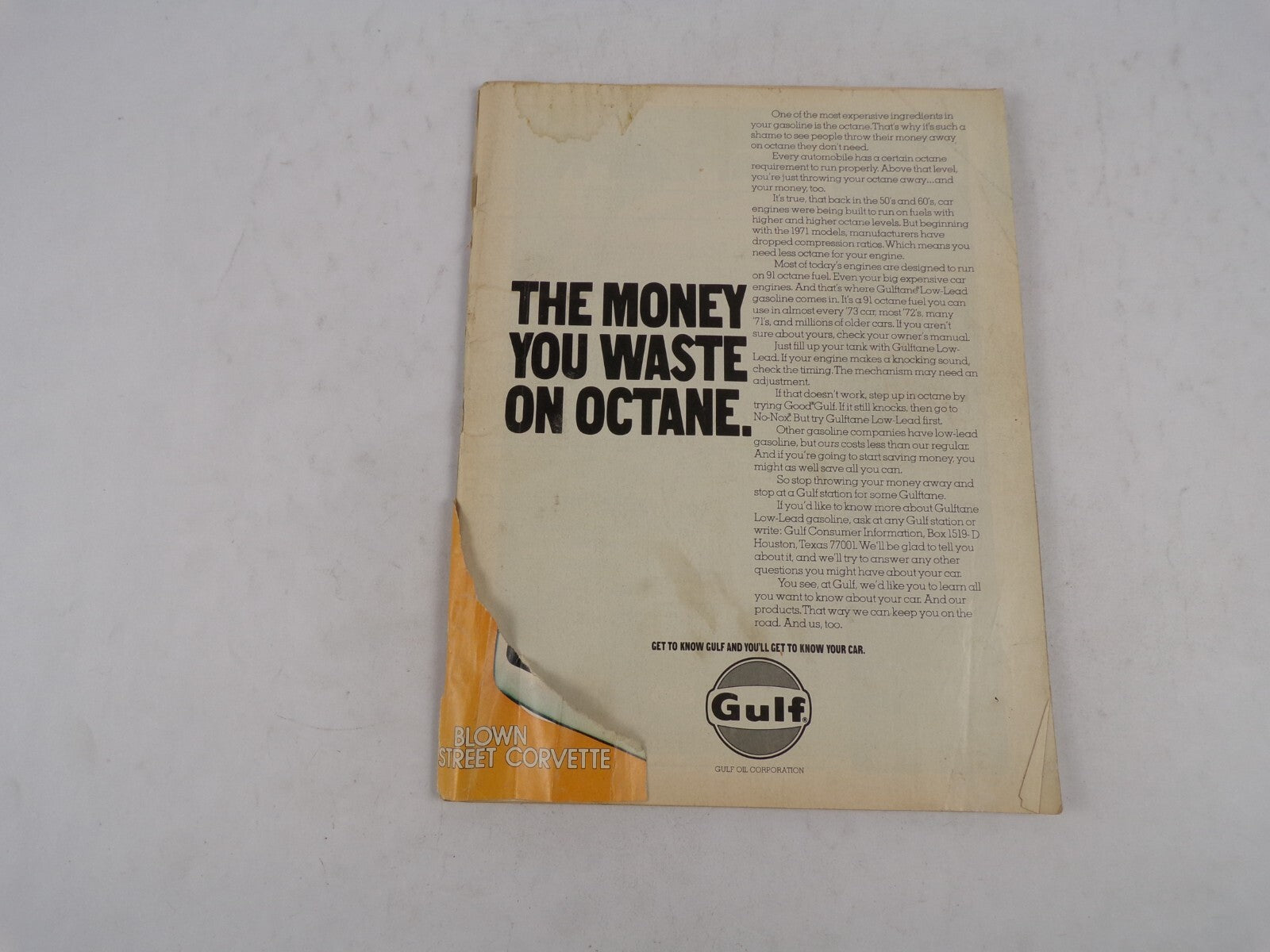 March 1973 Car Craft The Money You Waste On Octane. Get To Know Gulf And You'll