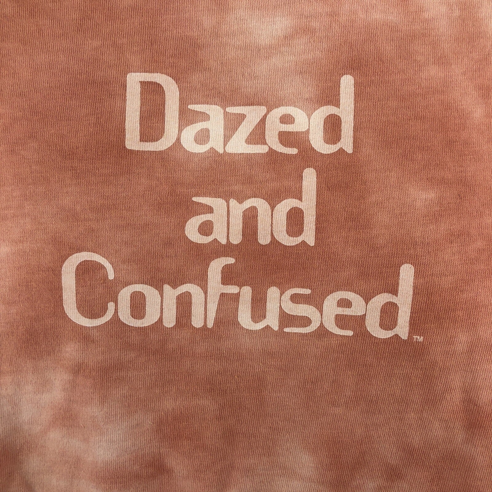 Dazed and Confused Mens Medium Pink Tie Dye T-Shirt by Tailgate NOS