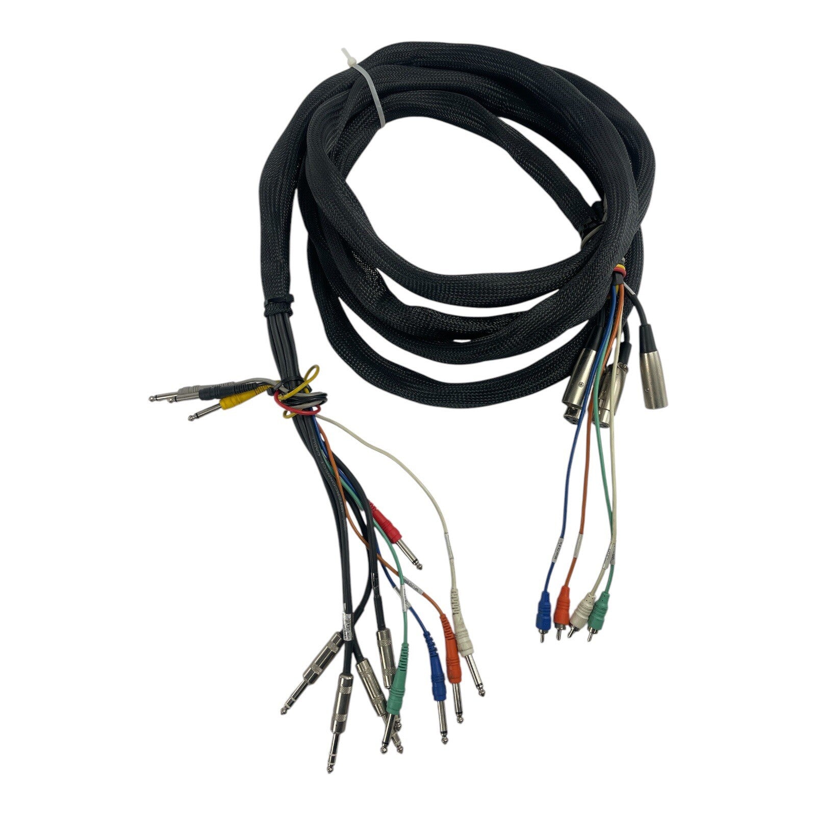 14ft 12 Channel Male 1/4" Phone to 3-Pin XLR Female Male RCA Audio Snake Cable