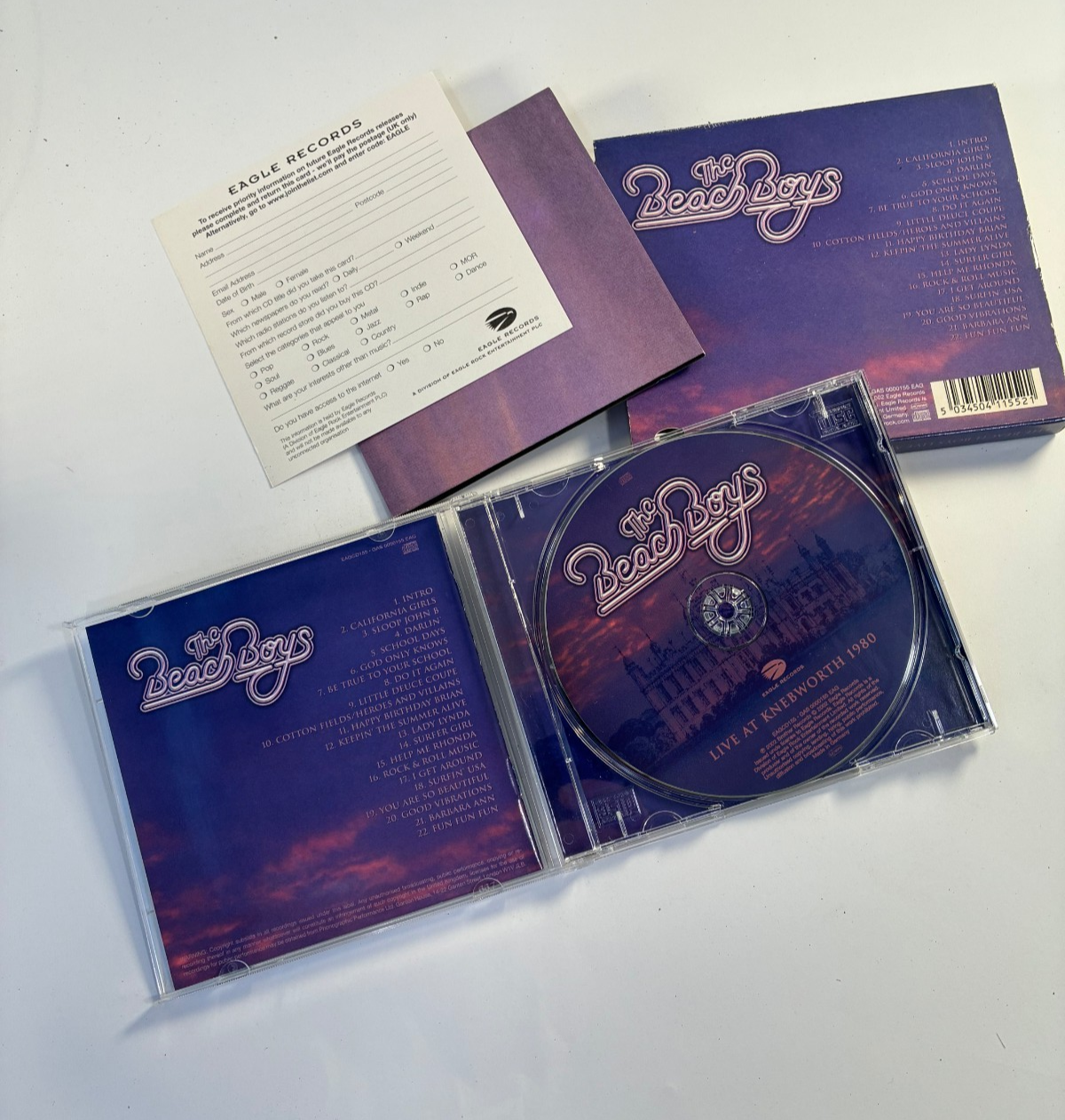 The Beach Boys - Live at Knebworth CD 1980 Eagle Records 2002 Edition