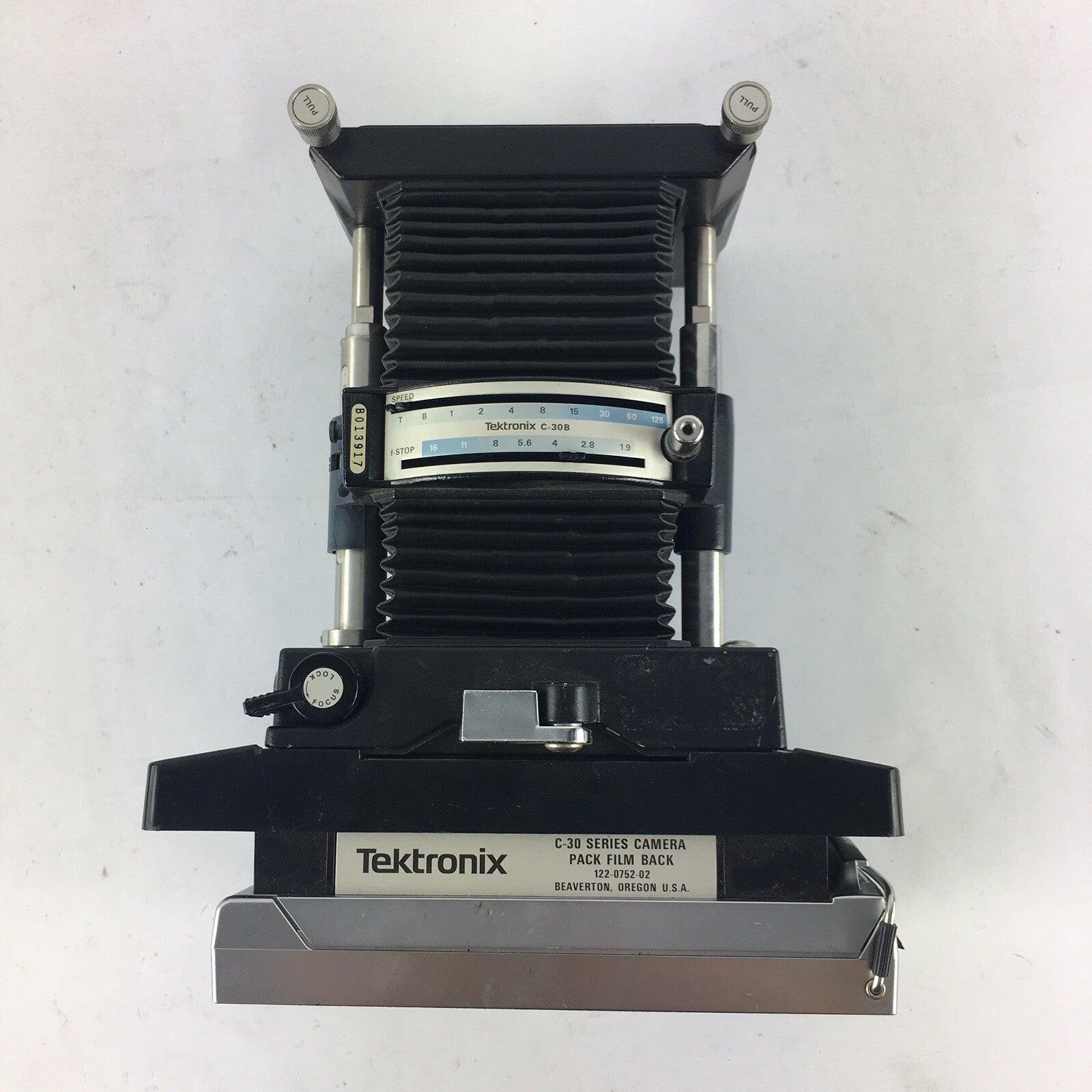 TEKTRONIX OSCILLOSCOPE C-30 SERIES CAMERA PACK FILM BACK with C-30B CAMERA PART