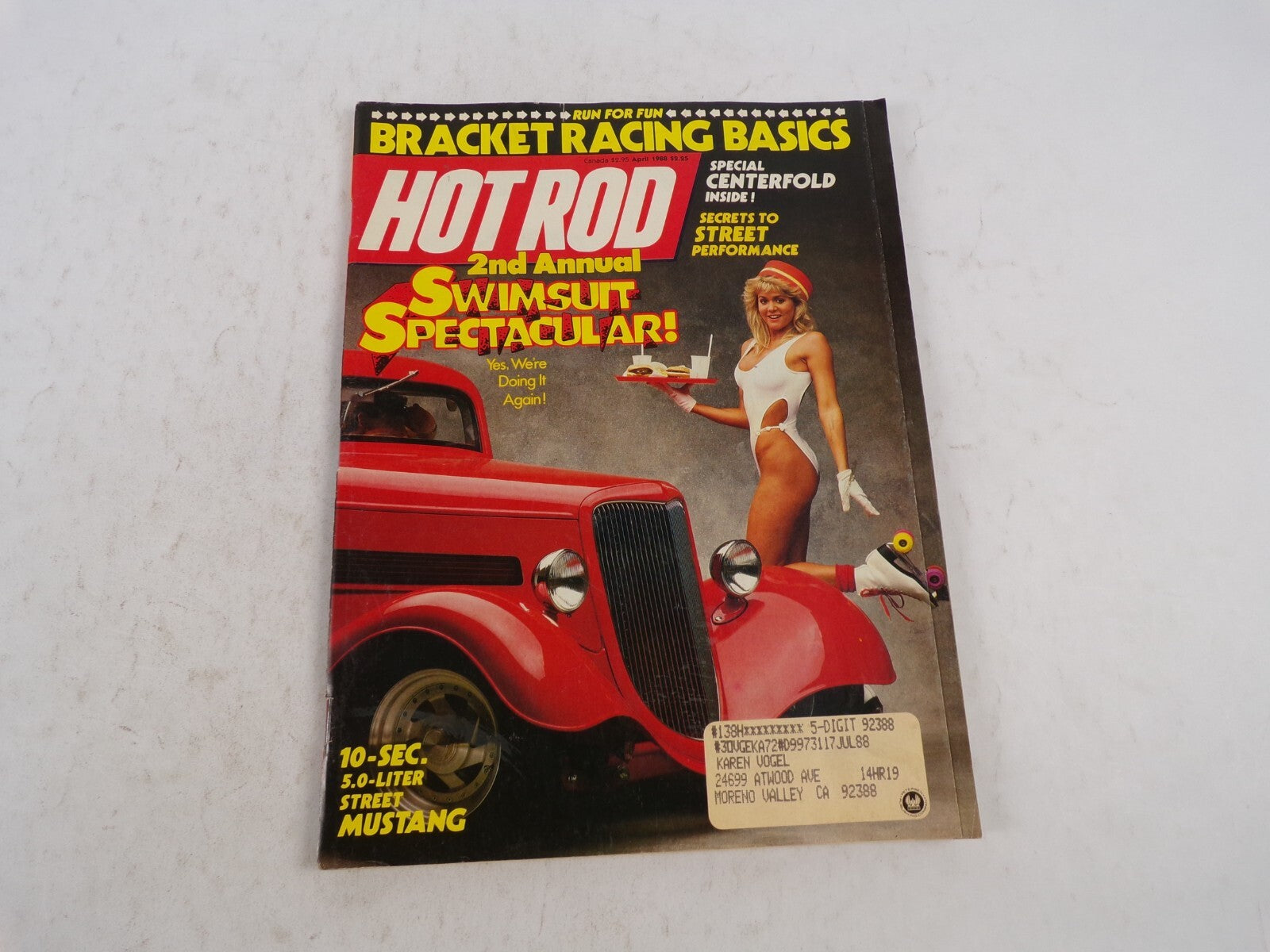 July 1988 Hot Rodding Magazine 2nd Annual Swimsuit Spectacular! Bracket Racing