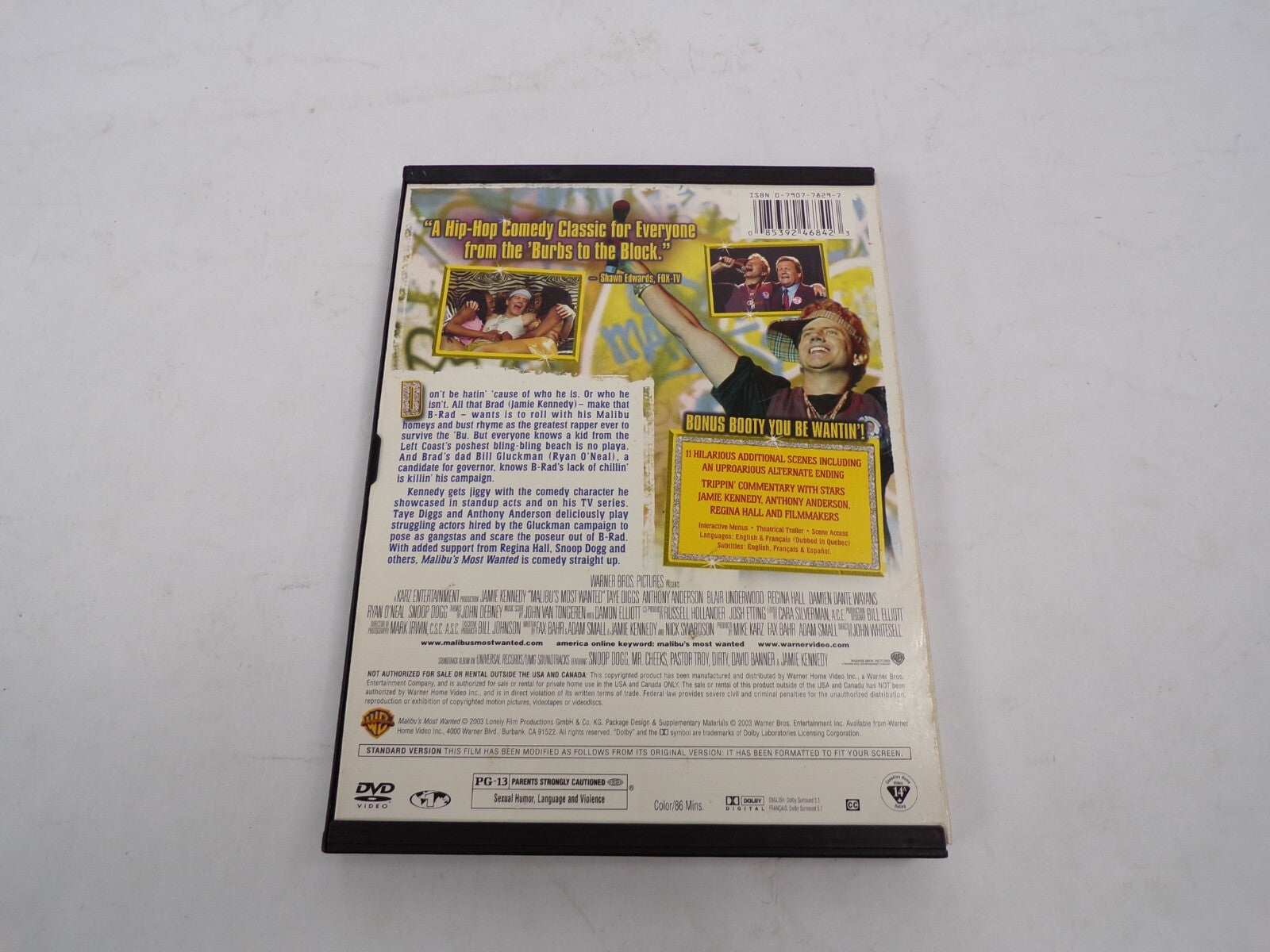 Malibu's Most Wanted Jamie Kennedy Taye Diggs Anthony Anderson DVD Movies
