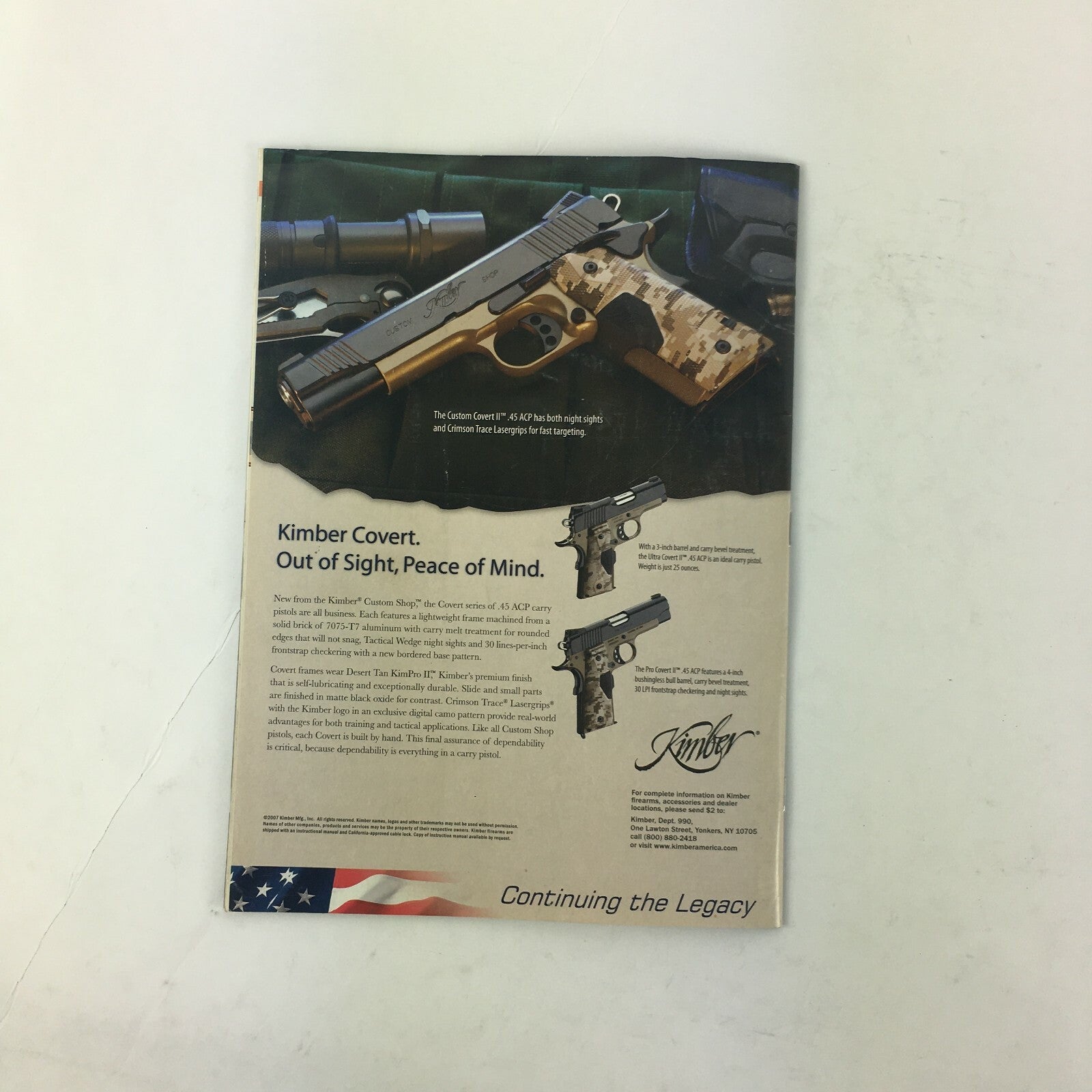 November 2007 American Rifleman Born of Africa Kimber's Caprivi .375 H&H Mag.