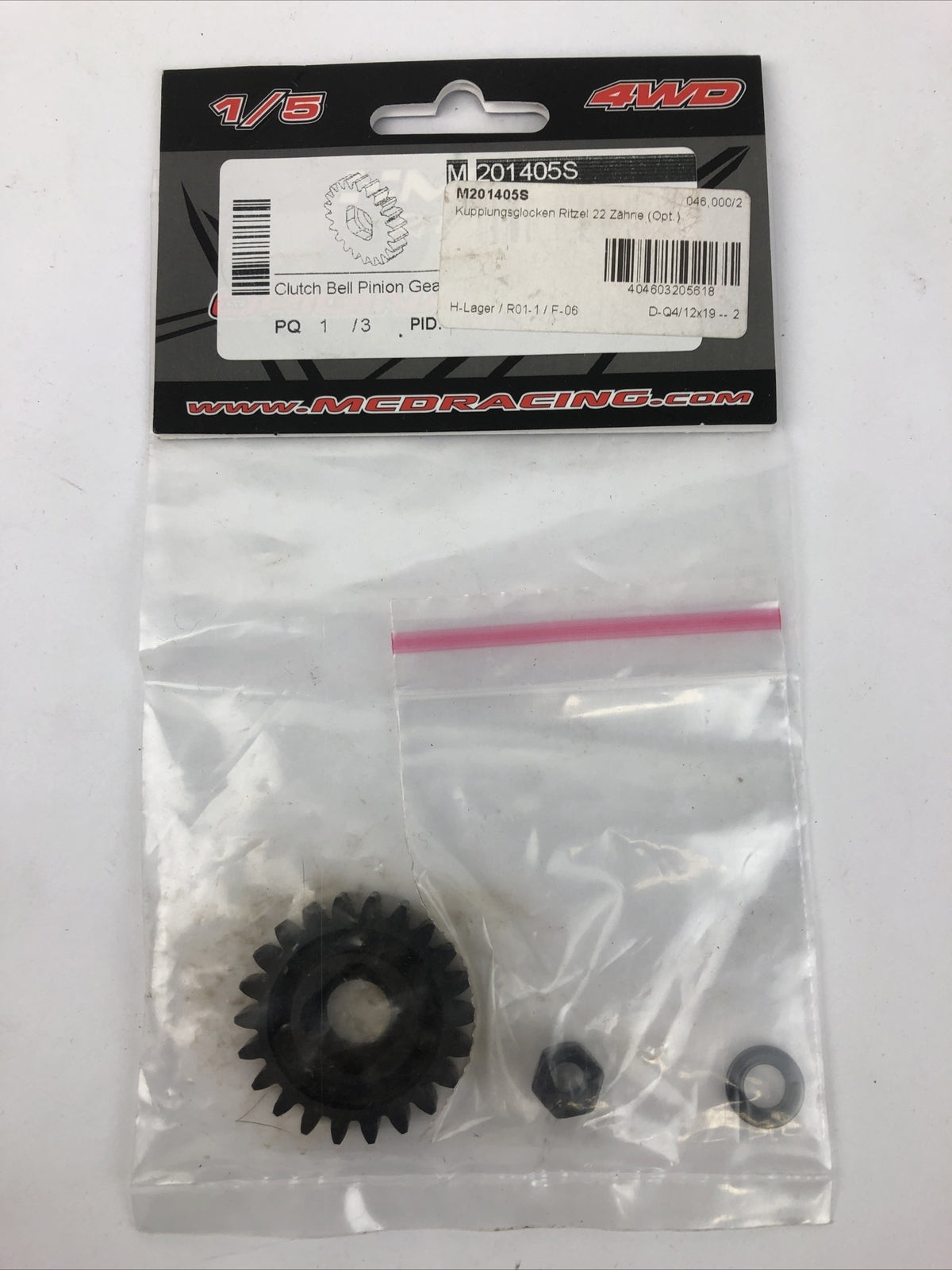 1/5 MCD RC Racing Clutch Bell Pinion Gear # M 201405S - Free Shipping