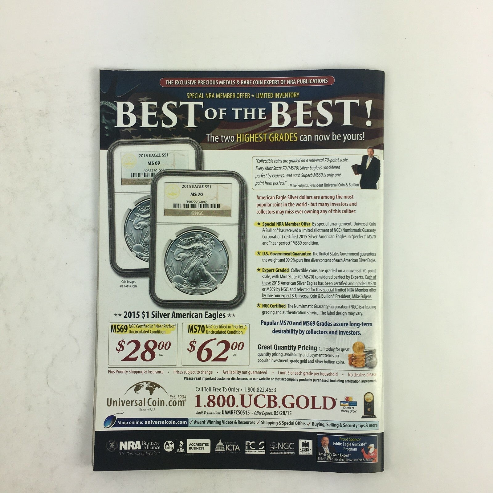 May 2015 American Rifleman Magazine If They ban ban One, They can ban them All
