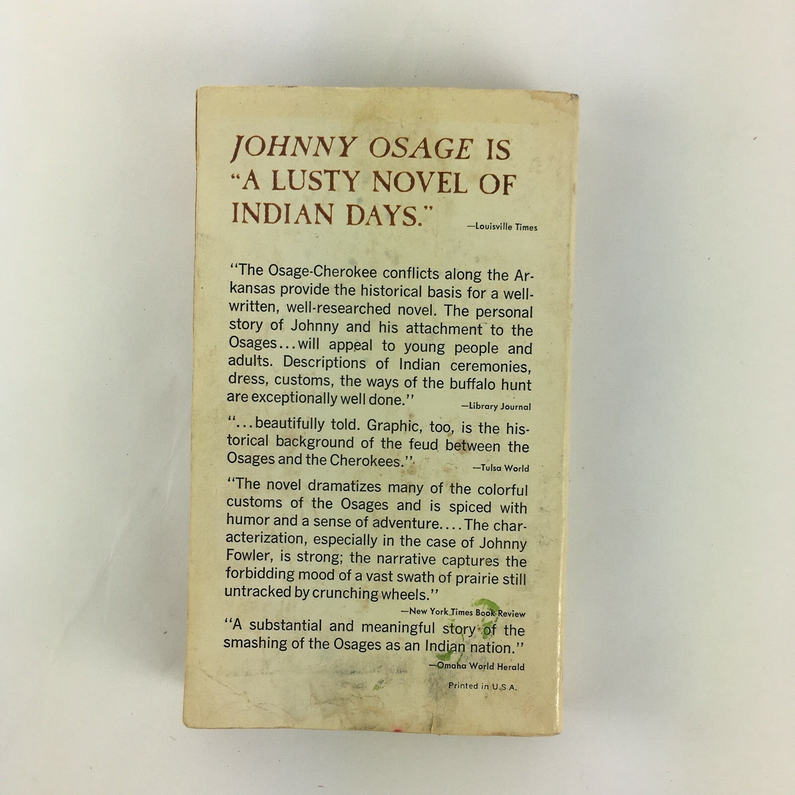 Johnny Osage Janice Holt Giles