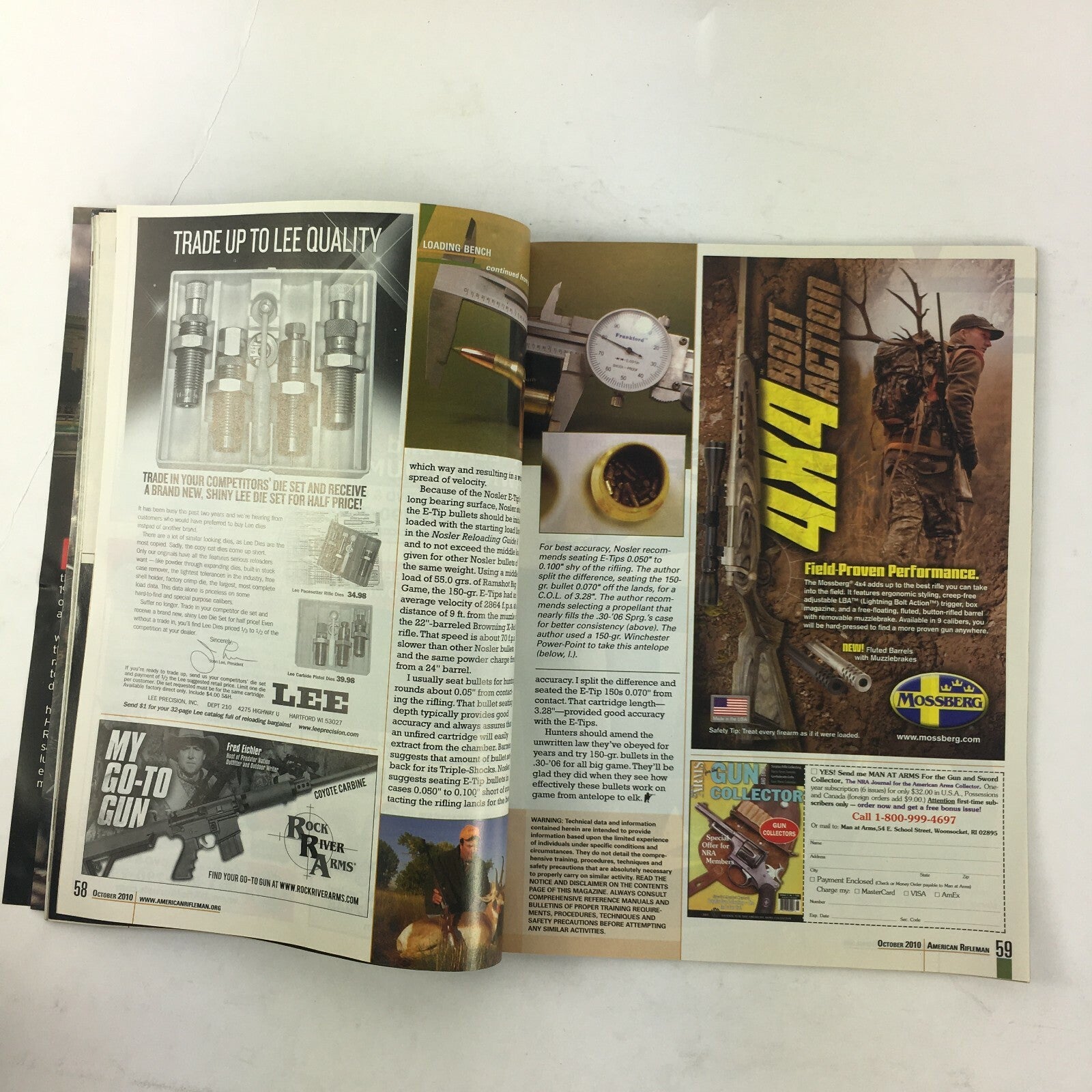 October 2010 American Rifleman Magazine Freedoms Swing the Biggest Hammer