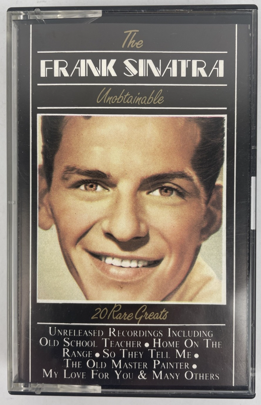 1989 The Frank Sinatra " Unobtainable " 5071-4 Cassette Tape-  deja vu records