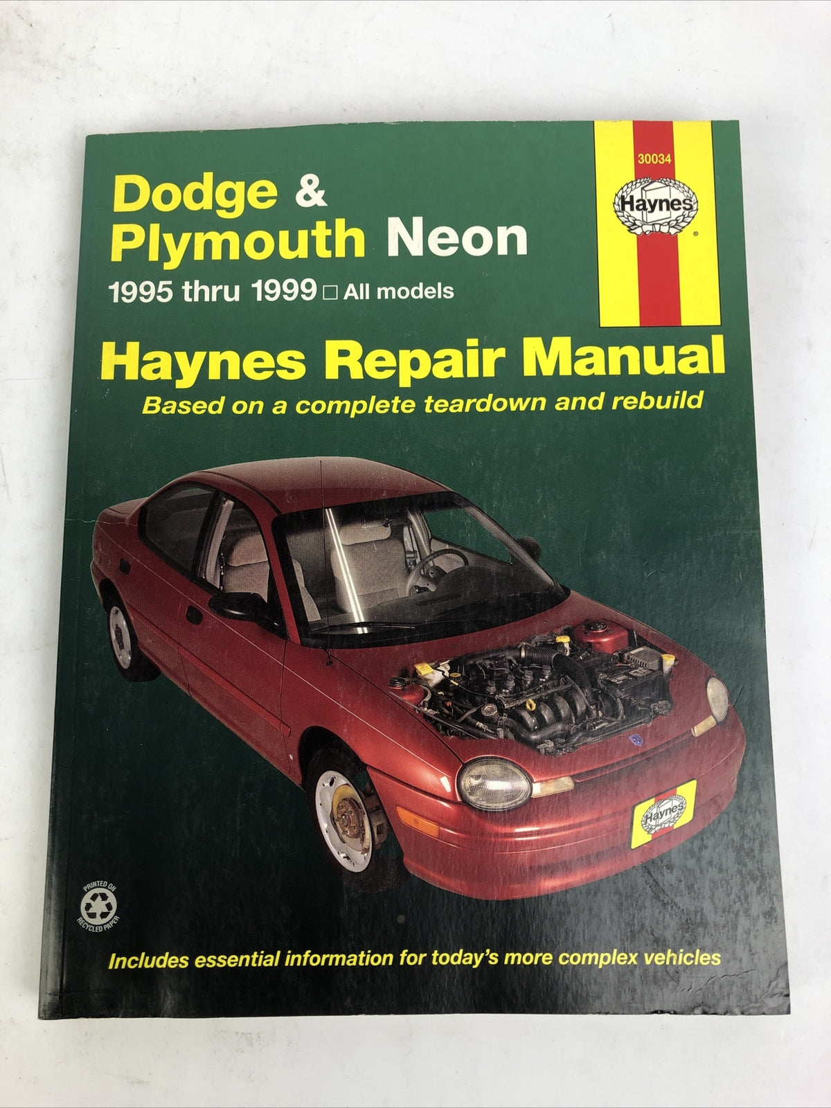 Haynes Repair Manual 30034 Dodge & Plymouth Neon 95-99 Service Repair Workshop
