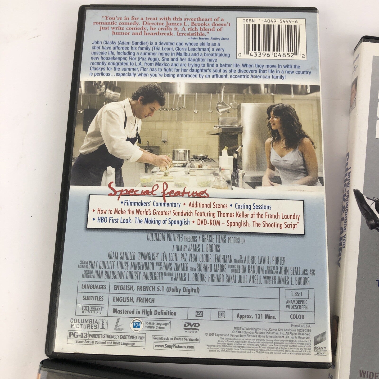 ADAM SANDLER 4 x DVD LOT  Best Of SNL: Spanglish , Chuck & Larry , Click - VGC