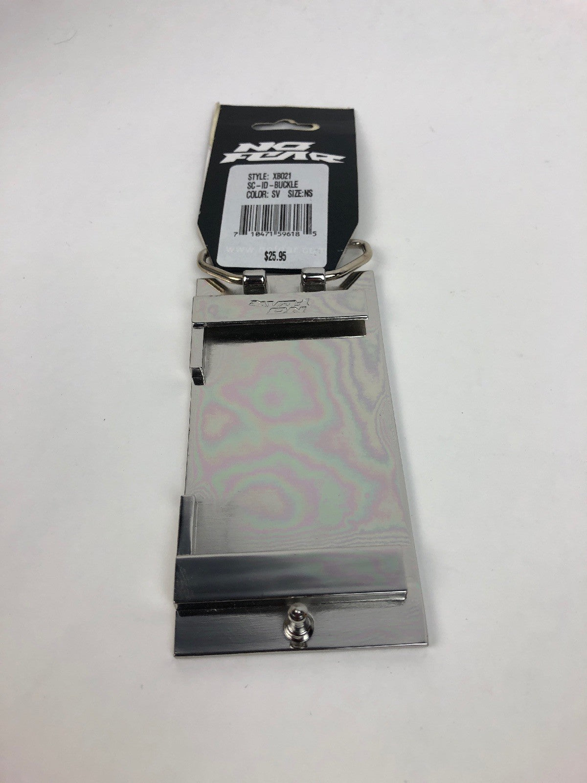 No Fear XB021  Southern California SO * CAL Sliver CHROME belt buckle - FSTSHP