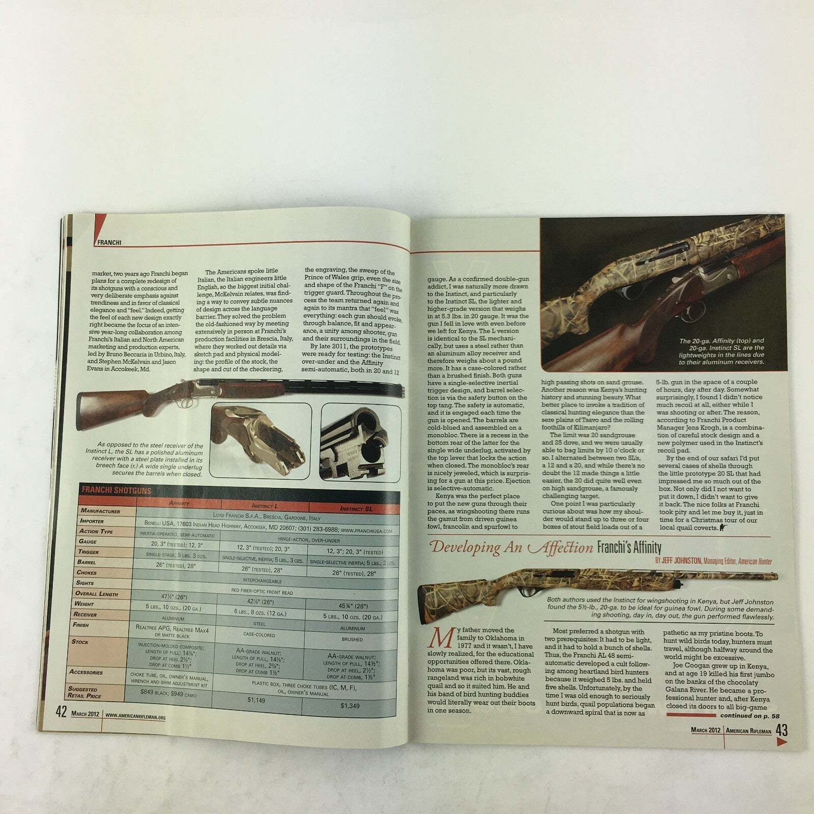 March 2012 American Rifleman Magazine Guns & Gold Special Coin Offers Inside