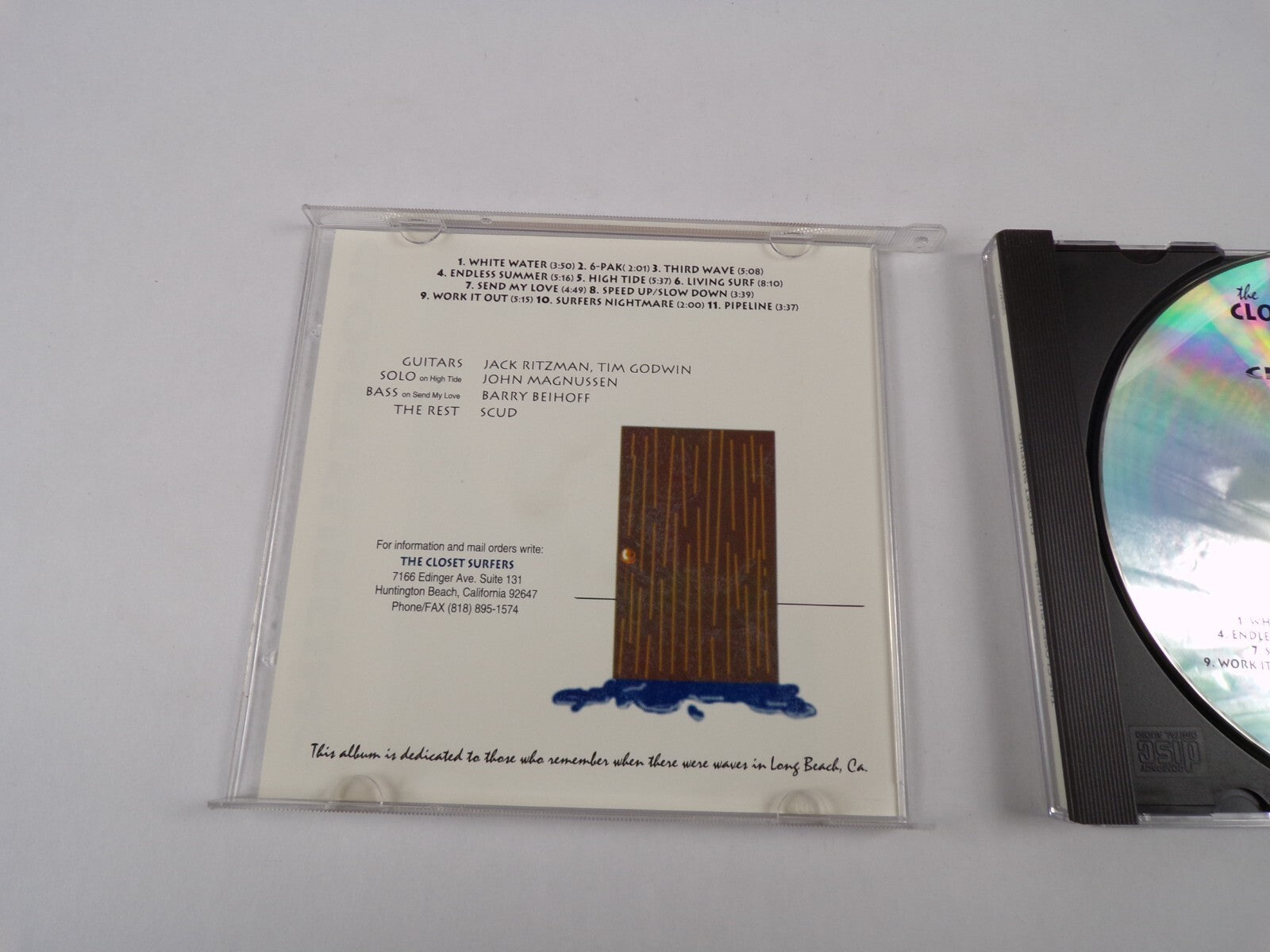 The Closet Surfers Closet Surfing White Water 6 Pak Send My Love CD#26