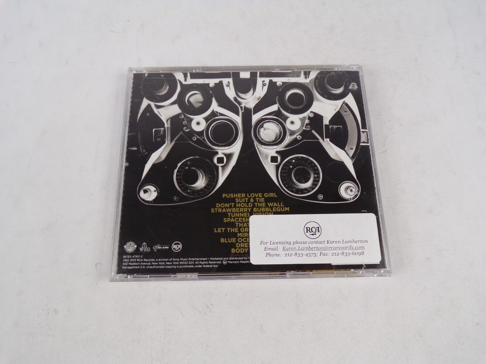 Justin Timberlake The 20/20 Experience Pusher Love Girl Suit & Tie CD#55