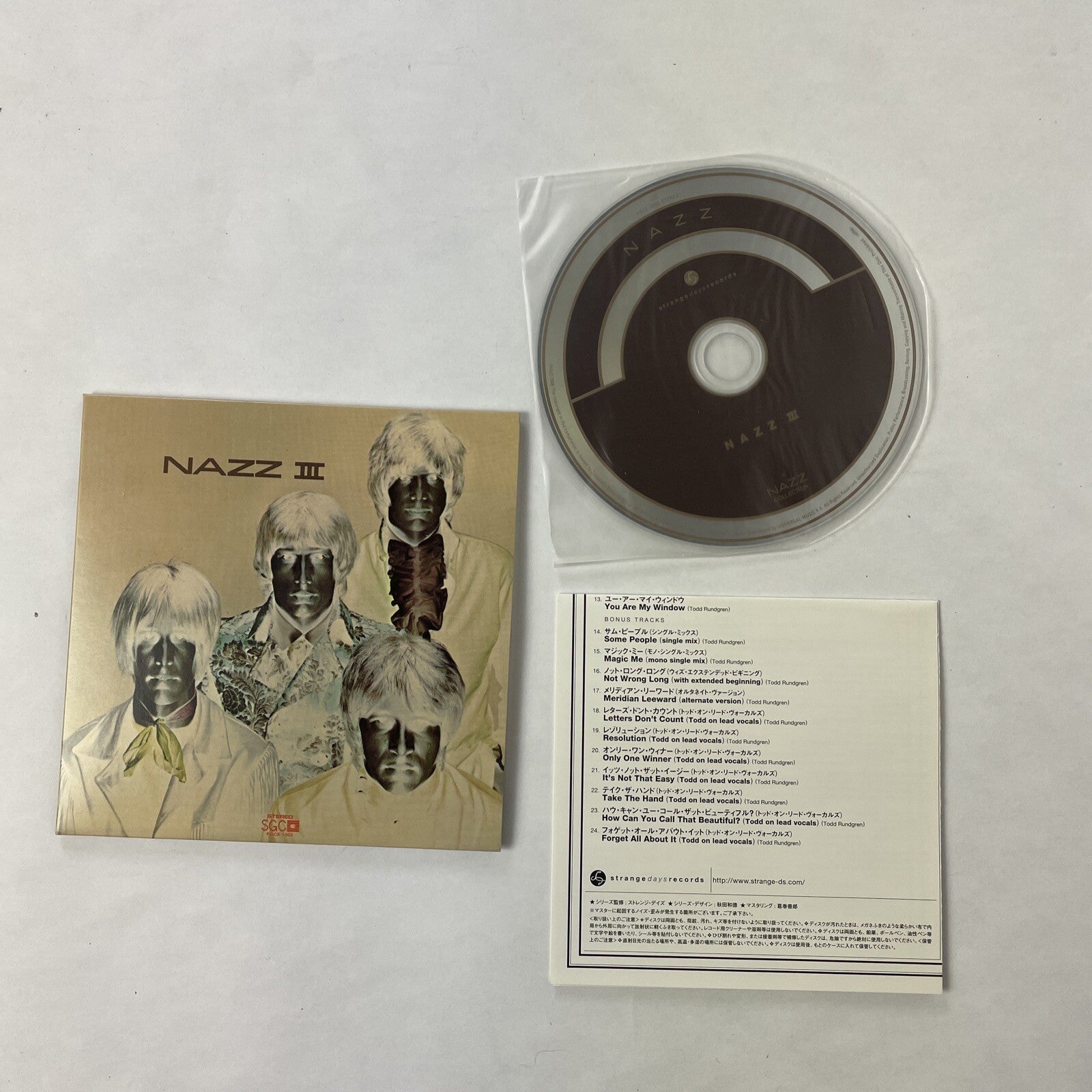 Nazz - Nazz III CD Japanese Import Rare   #17