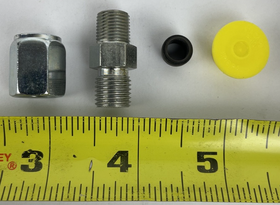 Lot of 4 Parker lot of 12 x OEM Parker 4BU Ferulok Adapter 4T 2MP - LOOK