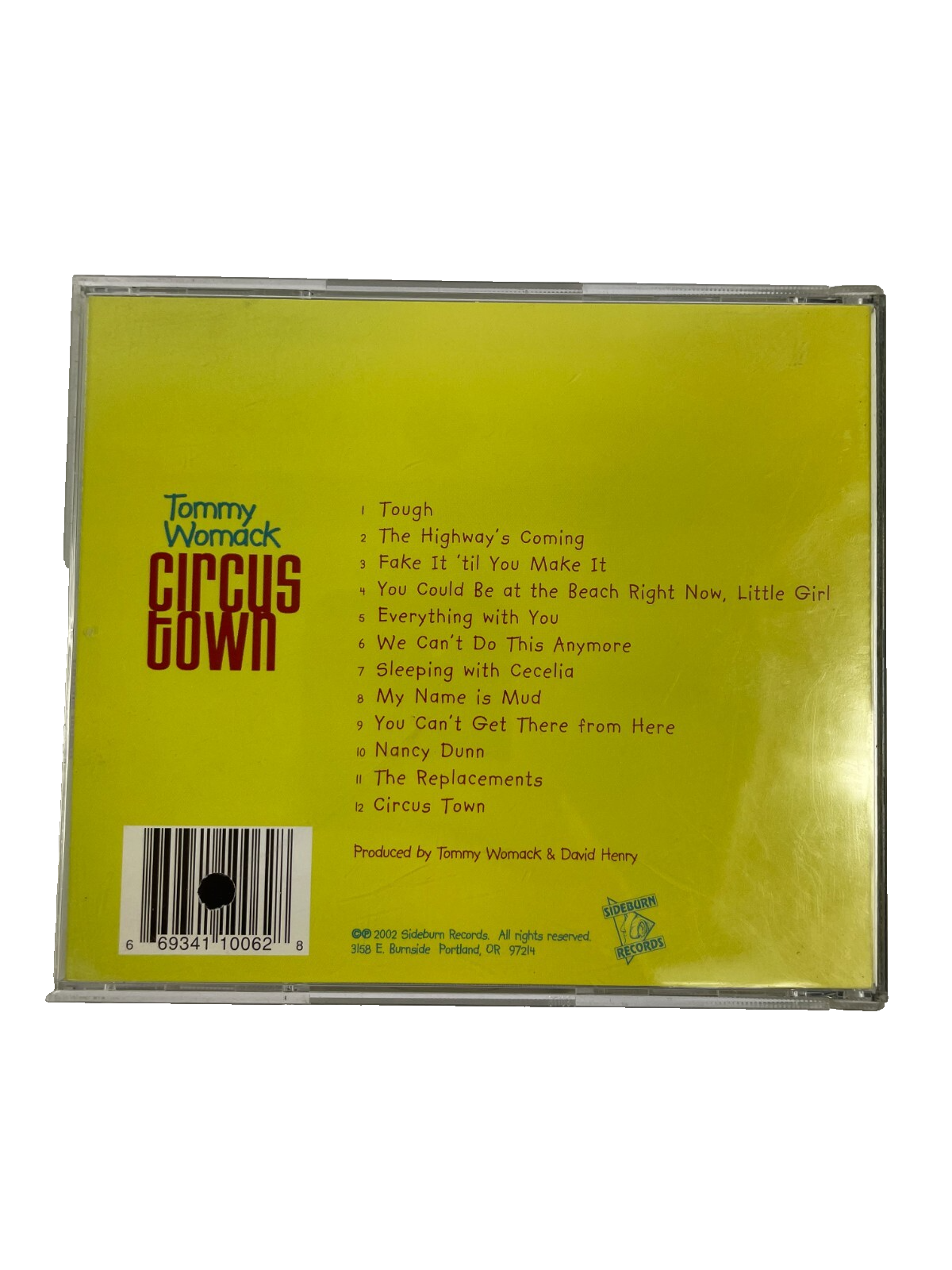 Tommy Womack Circus Town Tough The Highway's Coming Nancy Dunn Nancy Dunn CD#14