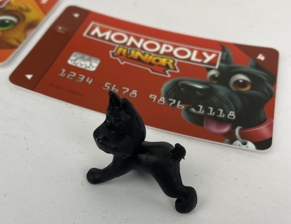 2017 Monopoly Junior Electronic Banking Replacement Little Hazel Cat Tokens