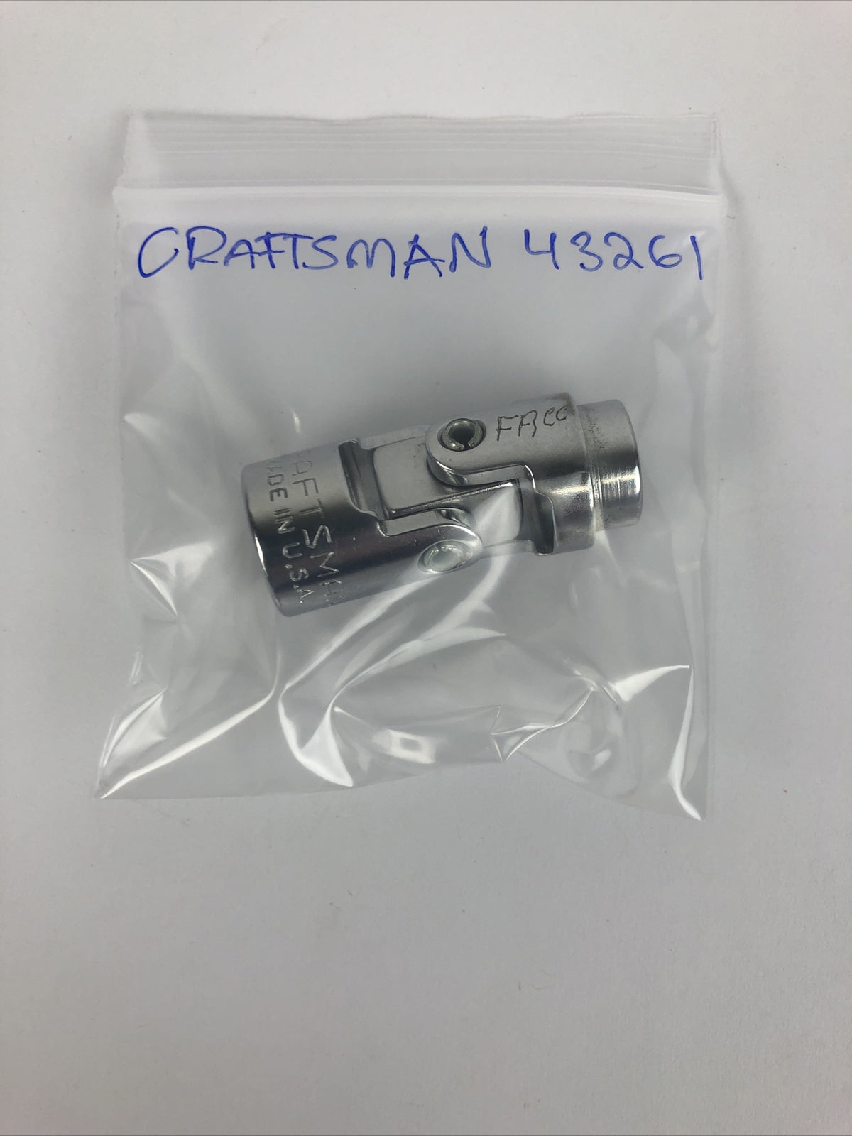 CRAFTSMAN V Swivel 3/8" drive 3/8" 6pt Chrome Socket Wrench Flex Universal USA 