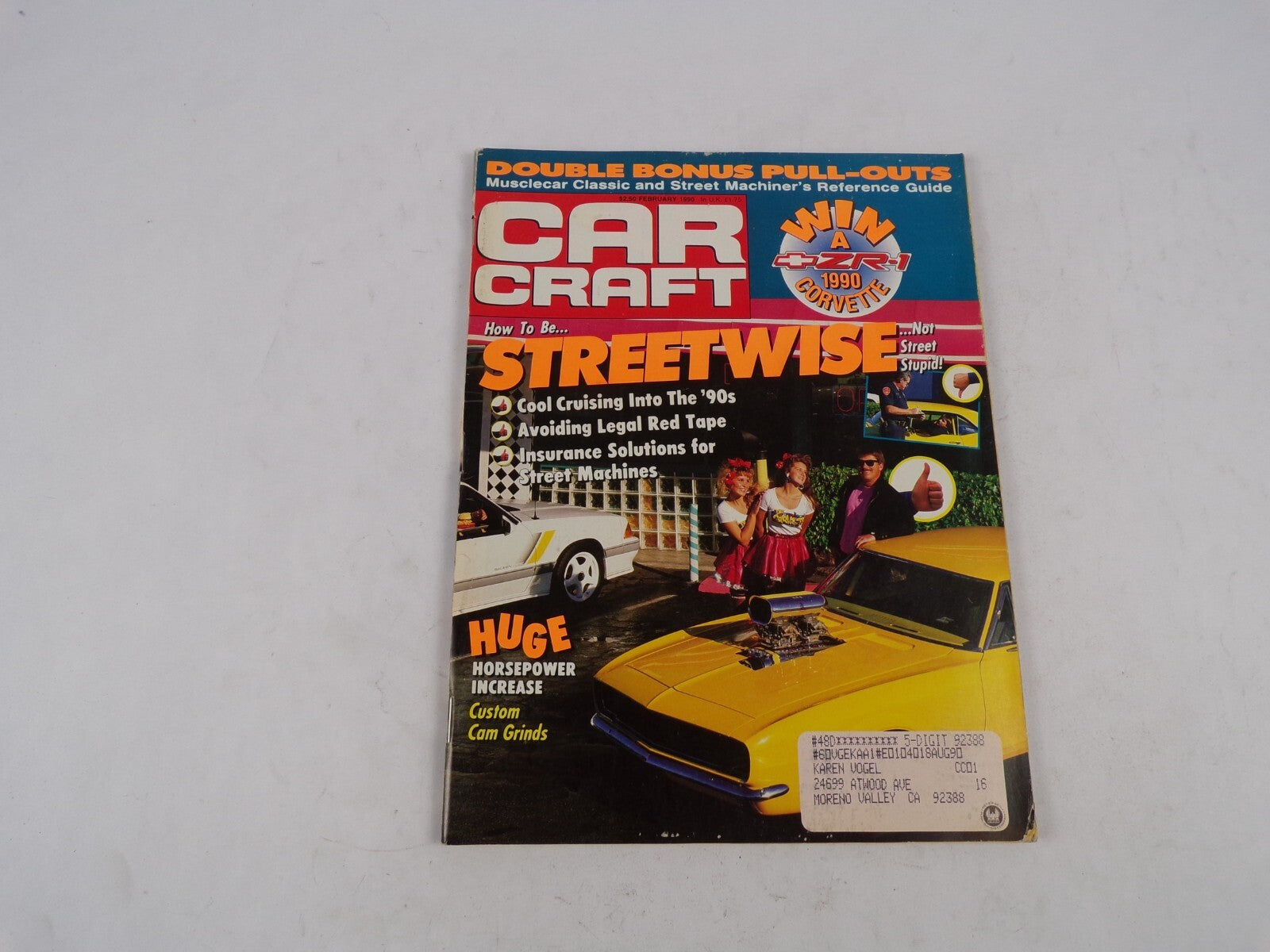 February 1990 Car Craft Streetwise Double Bonus Pull-Outs Musclecar Classic And