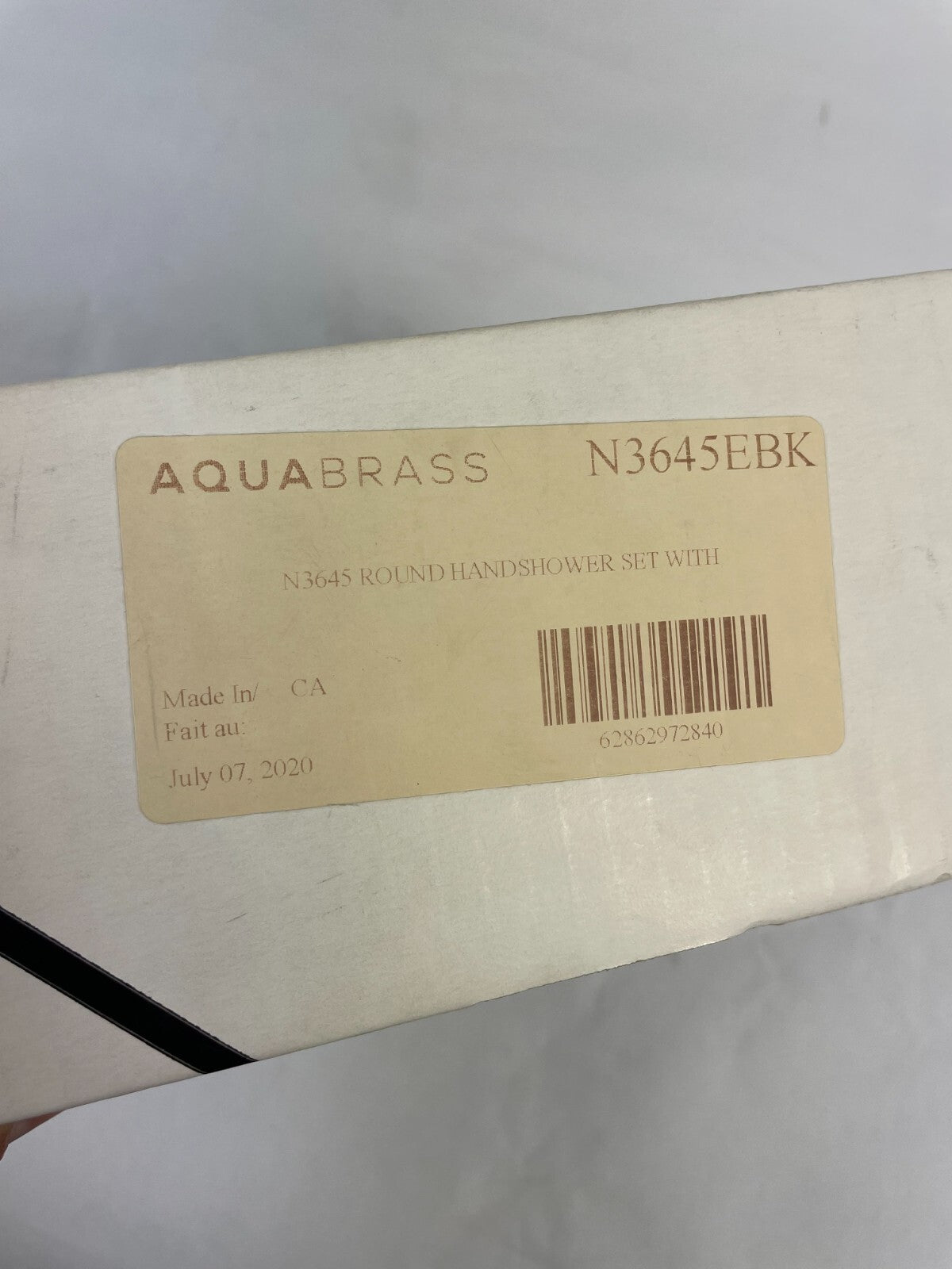 Aqua Brass Urban faucet maker robinetier urbain N3645EBK Round Hand Shower