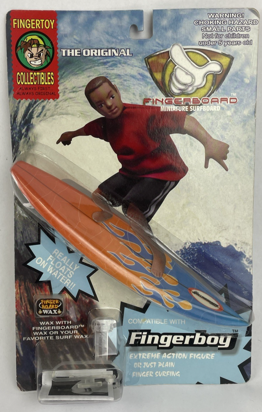 Fingertoy Collectible Fingerboard Mini Surfboard Hollingsworth Surfboards w Disp