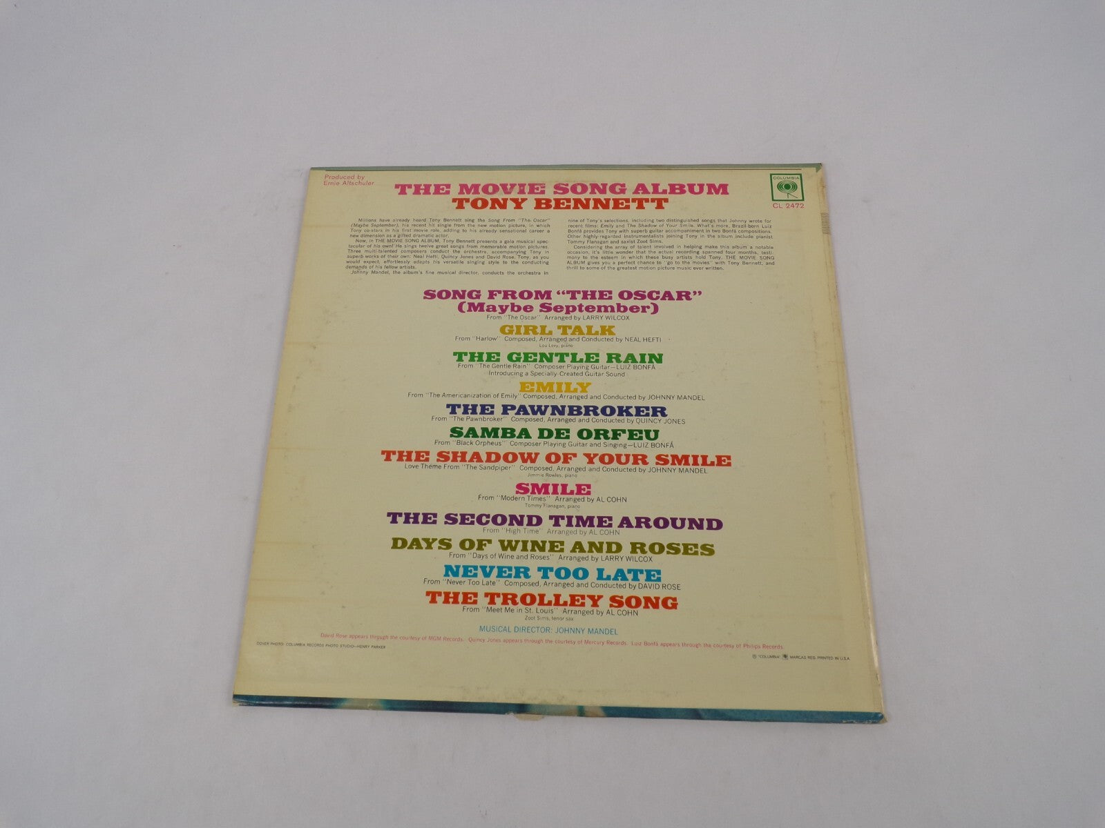 The Movie Song Album Girl Talk The Gentle Rain Time Around Vinyl Record